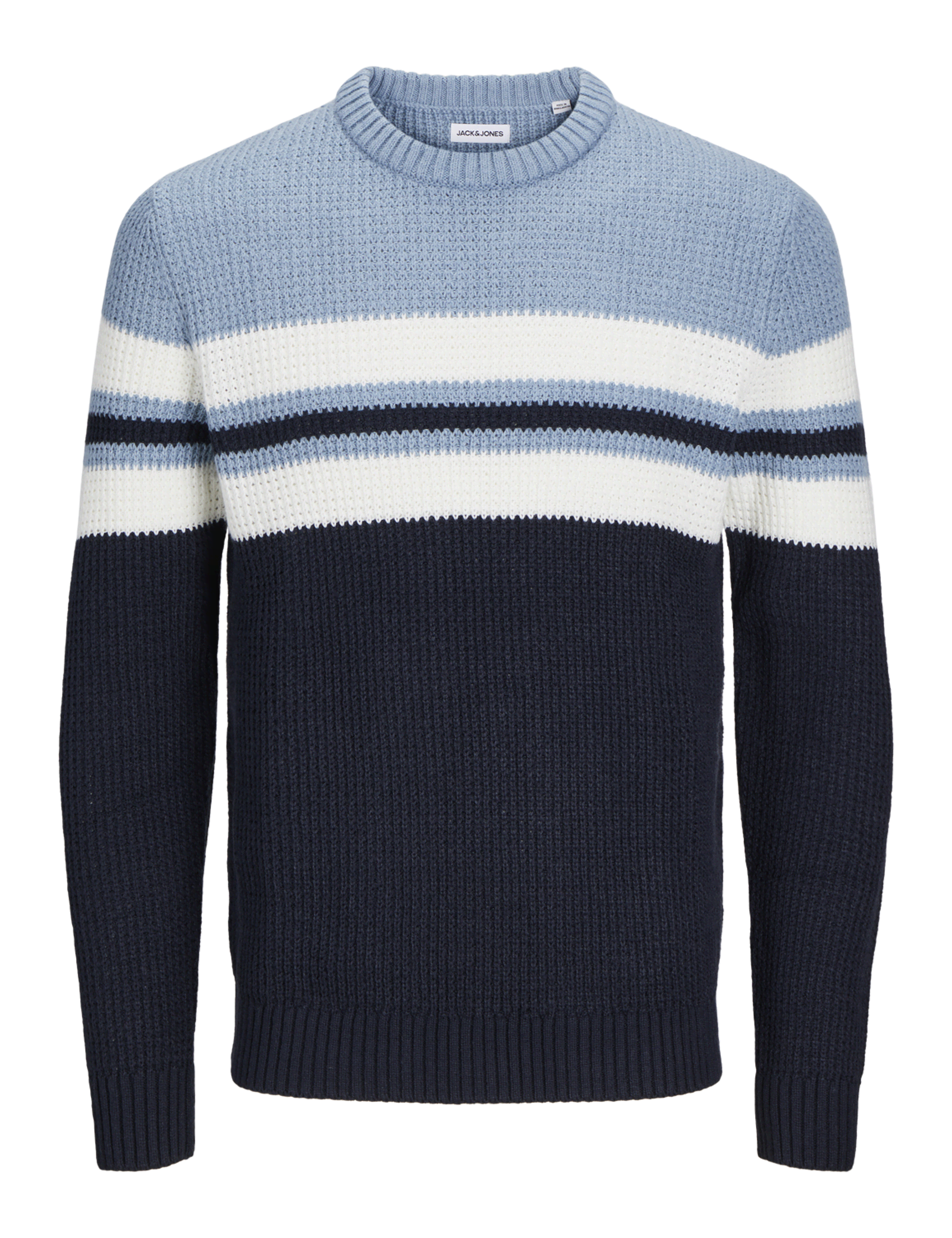 Jack & Jones Junior Boys Striped Jumper (8-16 Yrs) - 16y - Blue Mix, Blue Mix,Green Mix