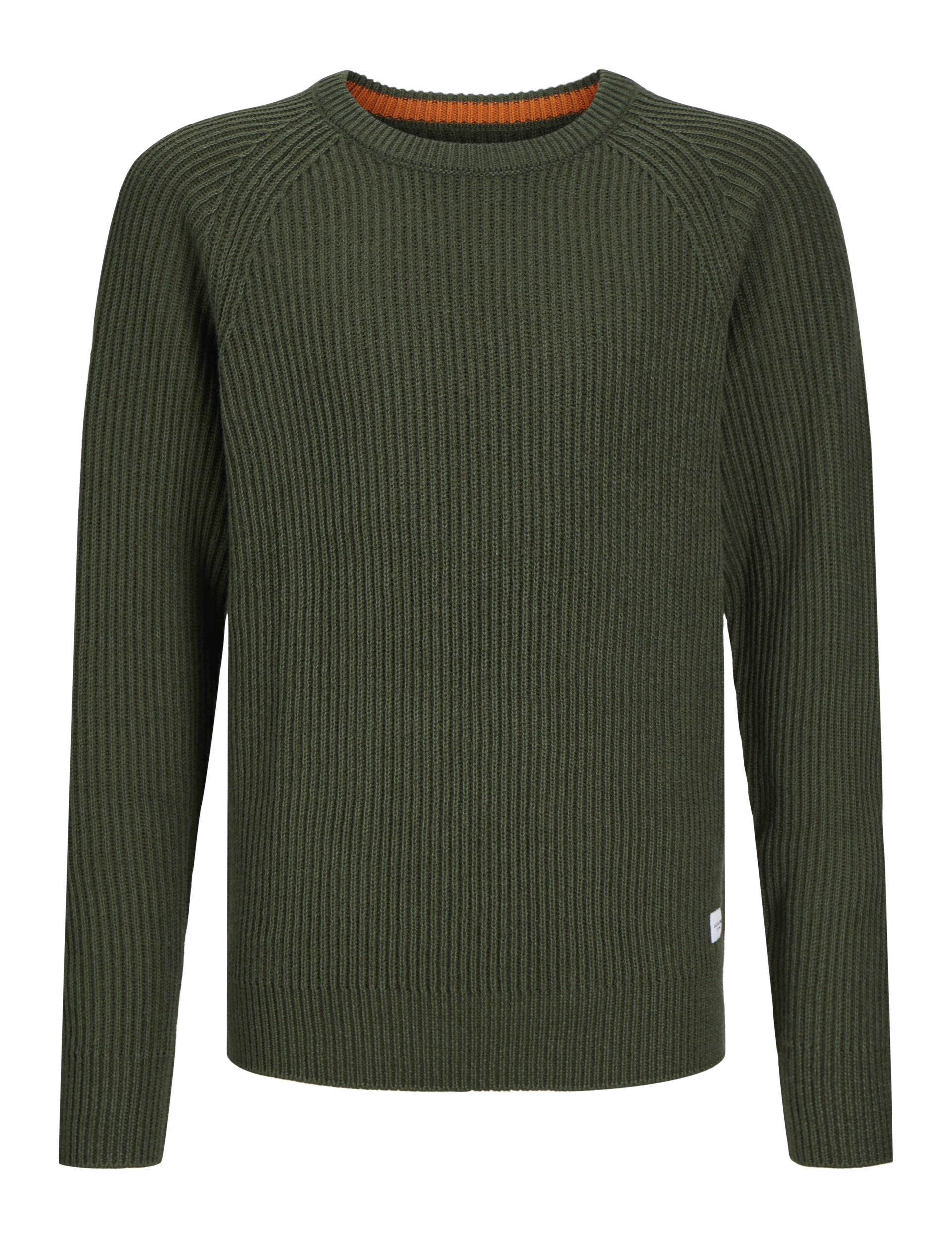 Jack & Jones Junior Boys Cotton Blend Textured Jumper (8-16 Yrs) - 16y - Green, Green,Navy