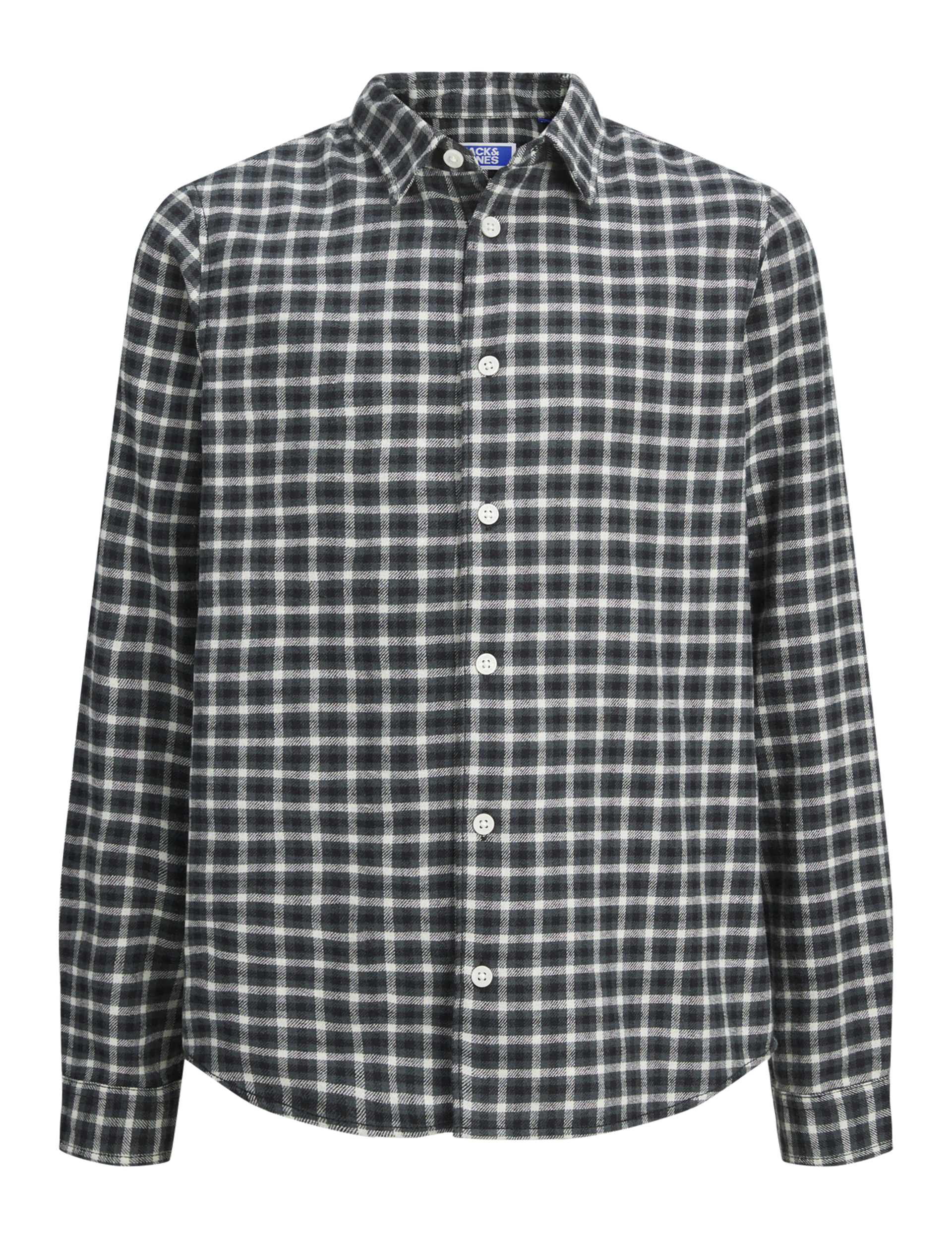 Jack & Jones Junior Boys Cotton Rich Checked Shirt (8-16 Yrs) - 12y - Green Mix, Green Mix