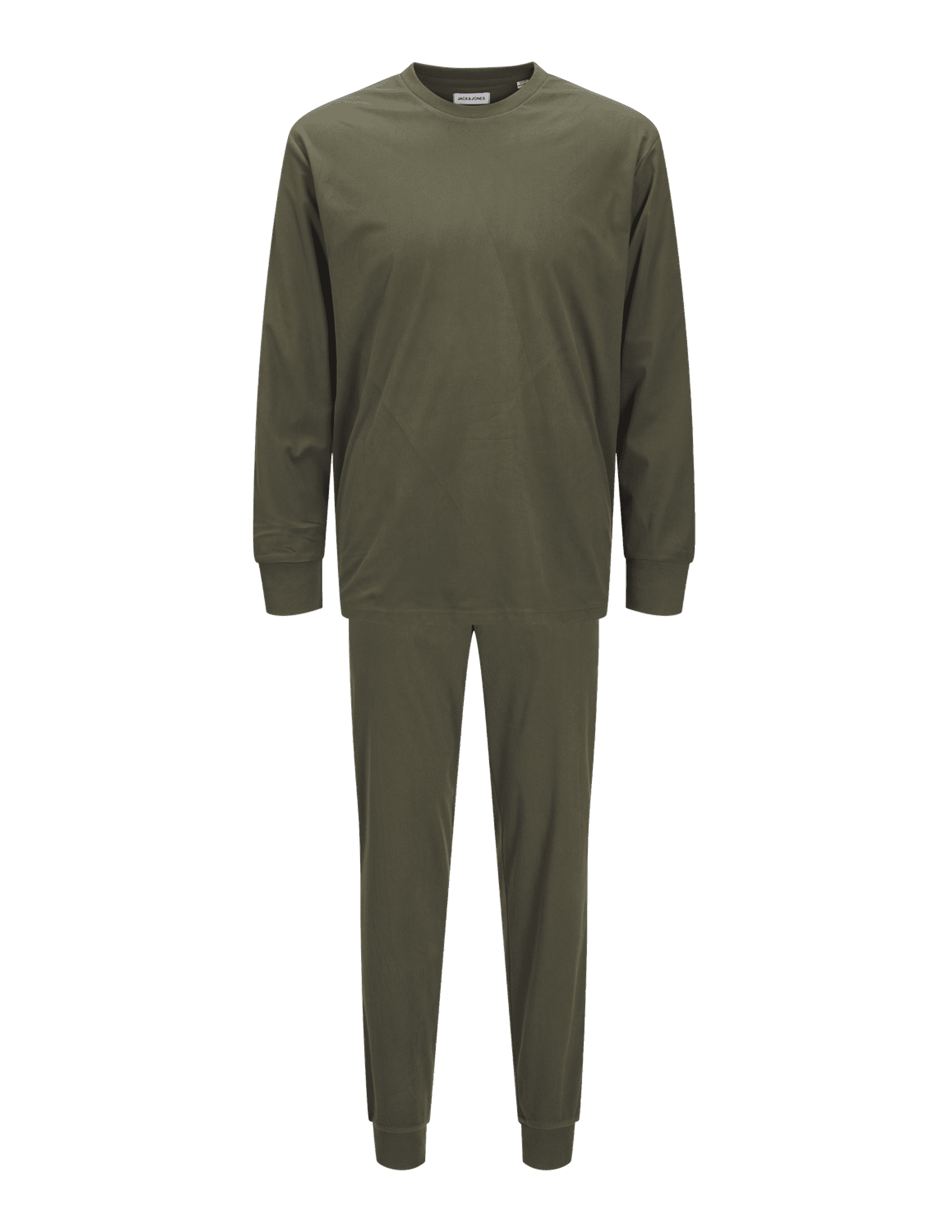 Jack & Jones Junior Boys Lounge Pyjama Set (8-16 Yrs) - 14y - Khaki, Khaki