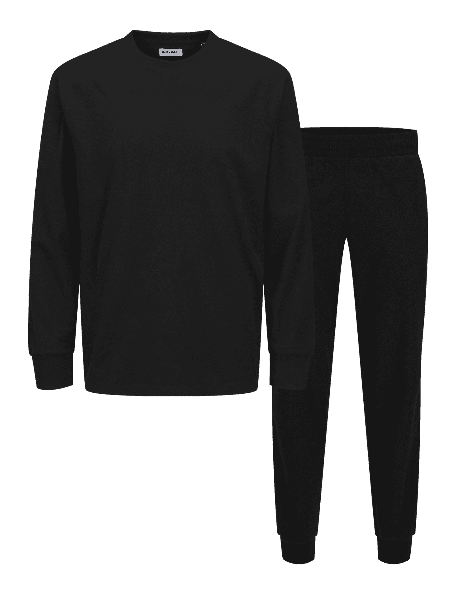 Jack & Jones Junior Boys Lounge Pyjama Set (8-16 Yrs) - 16y - Black, Black,Khaki