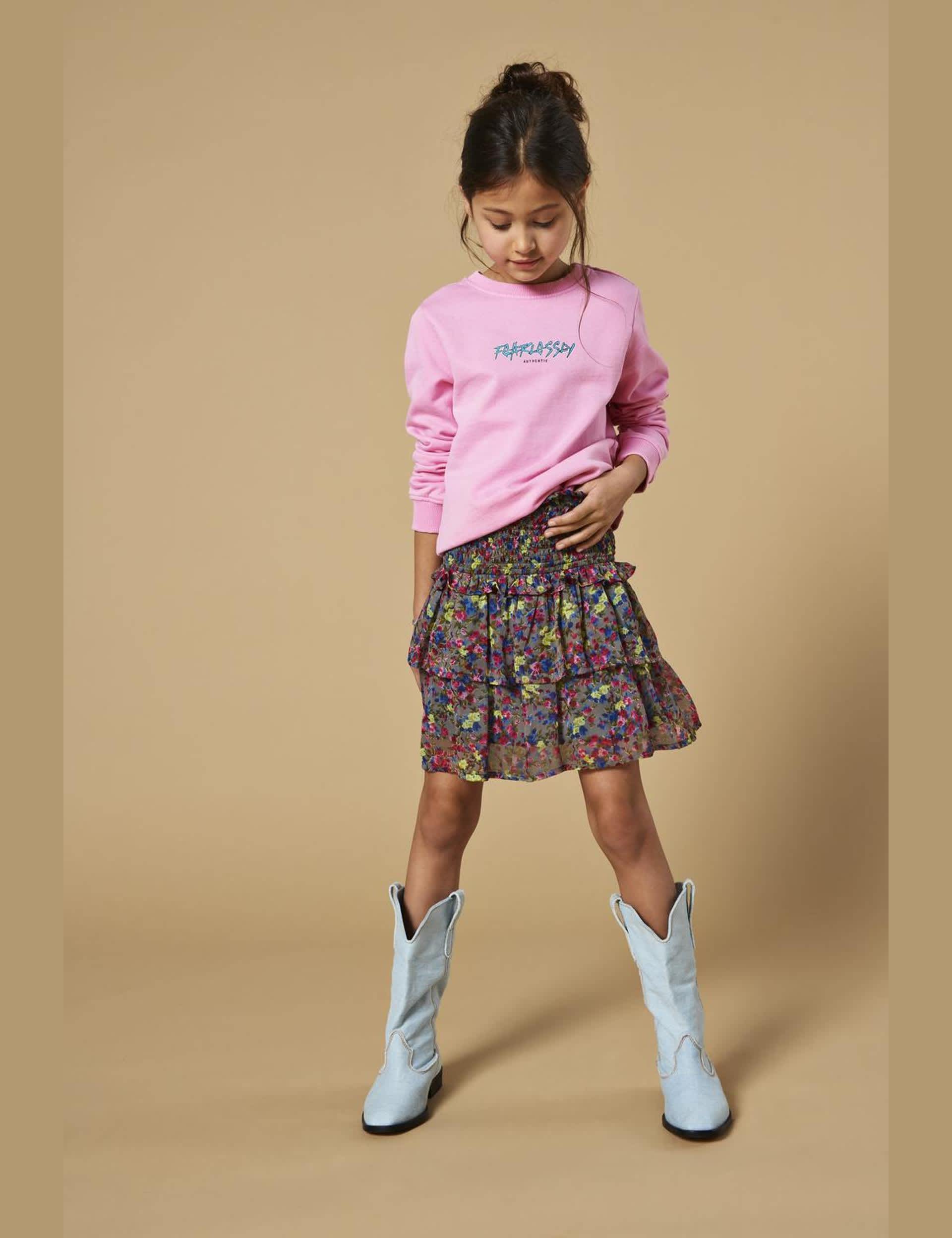 Kids Only Girls Cotton Rich Fearlessly Authentic Sweatshirt (7-14 Yrs) - 9-10Y - Pink Mix, Pink Mix