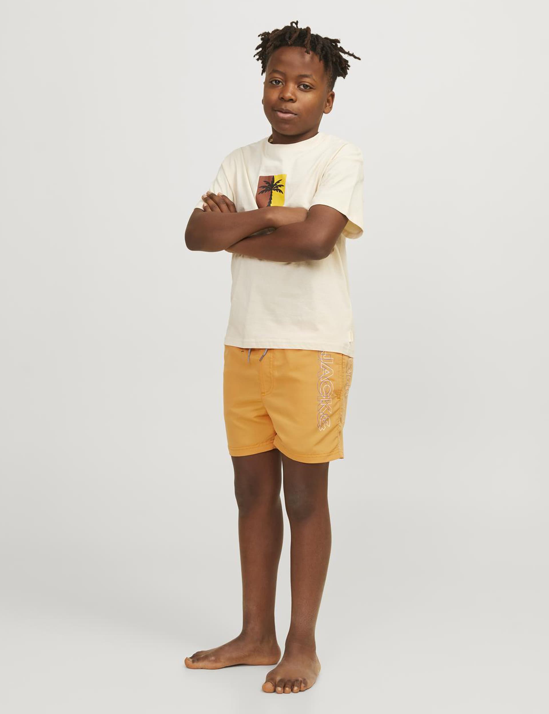 Jack & Jones Junior Boys Logo Swim Trunks (8-16 Yrs)