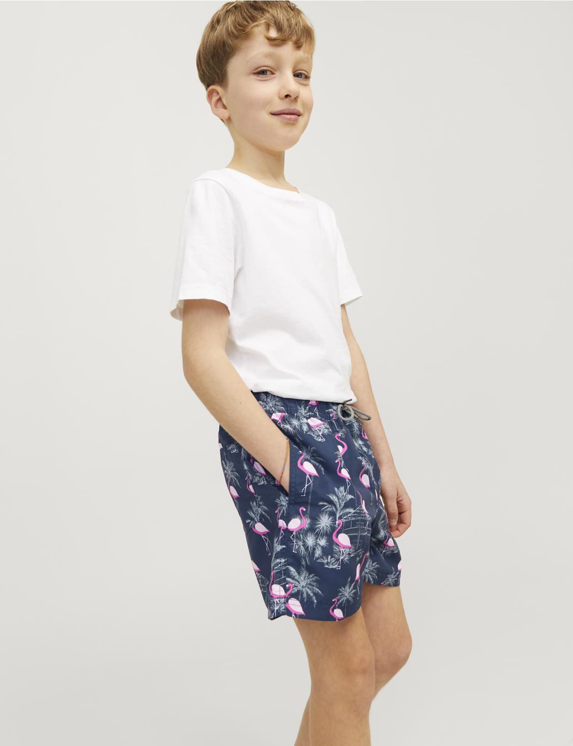 Jack & Jones Junior Boys Printed Swim Shorts (8-16 Yrs)