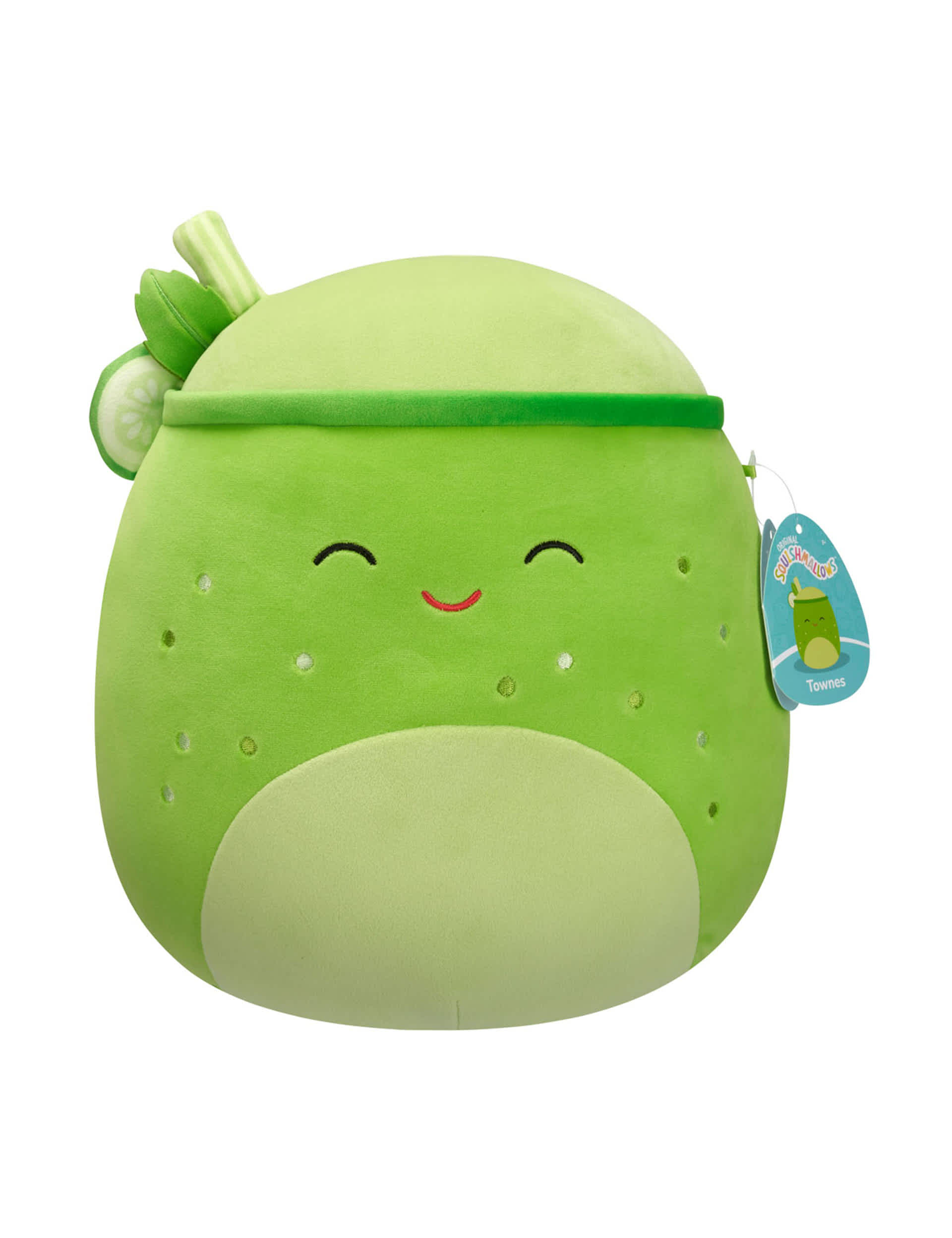 Squishmallows Medium Townes the Green Juice Drink Plushie (0+ Yrs)