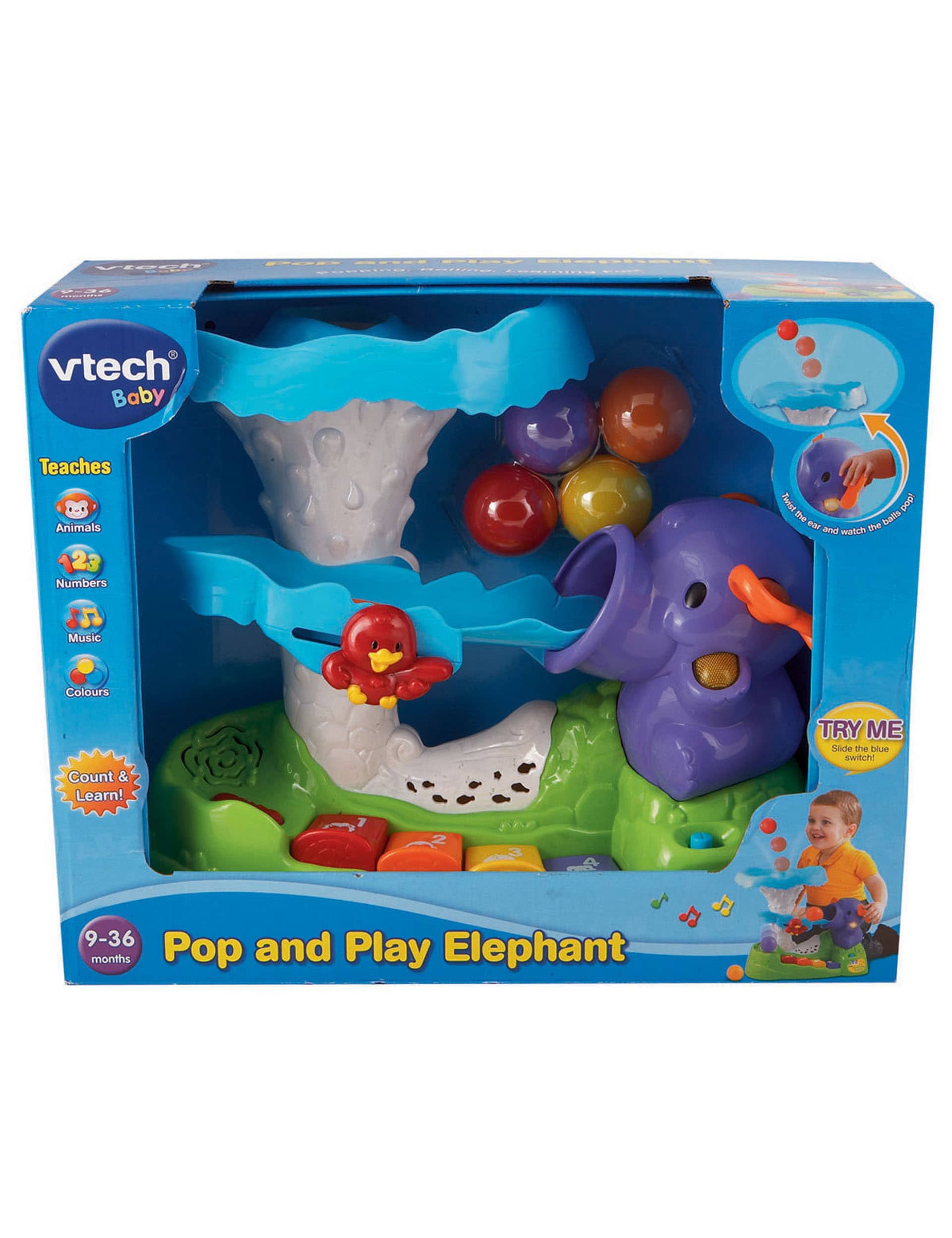 Vtech Pop and Play Elephant (9 Mths-2 Yrs)