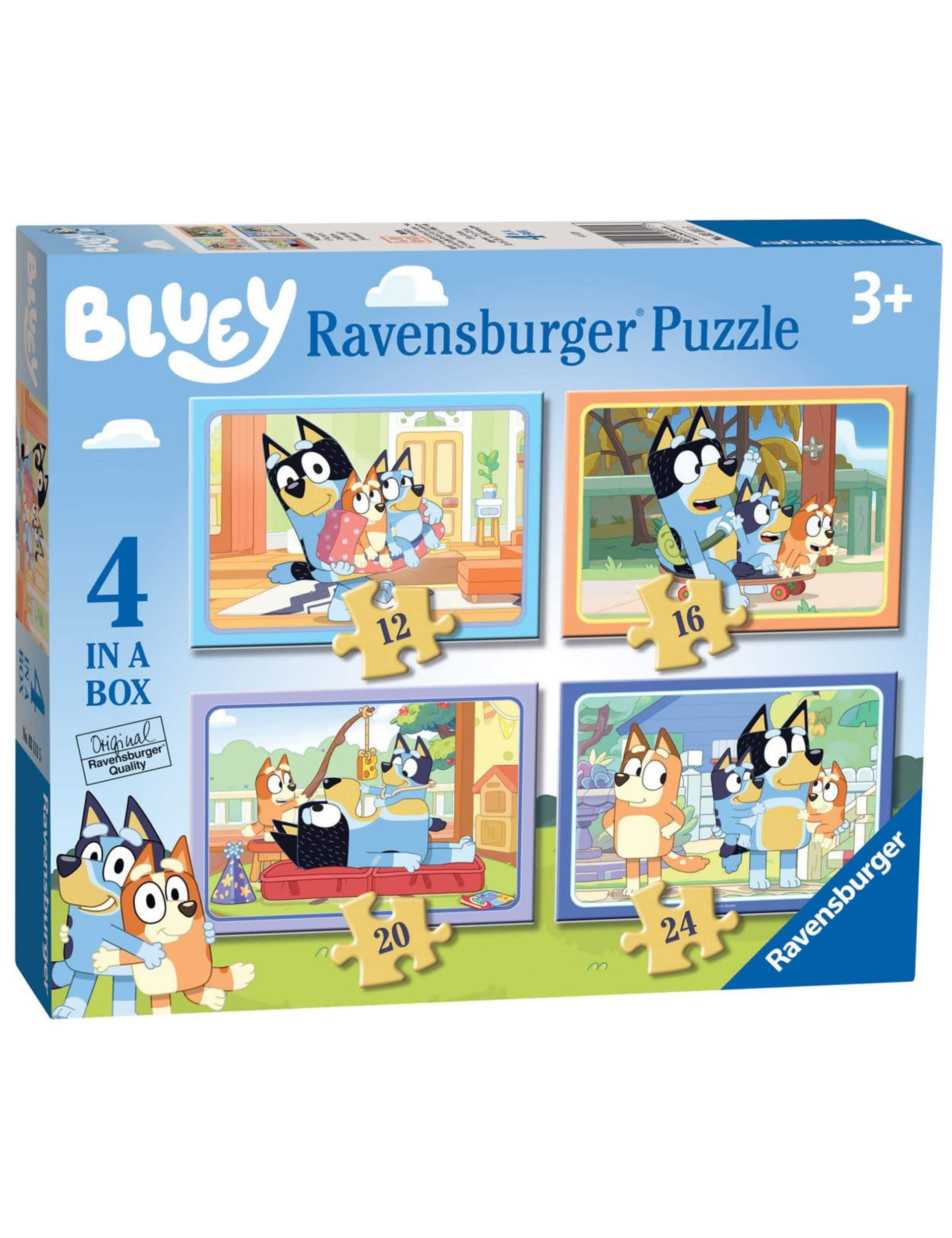 Ravensburger Bluey 4 in a Box Jigsaw Puzzles (3-6 Yrs)