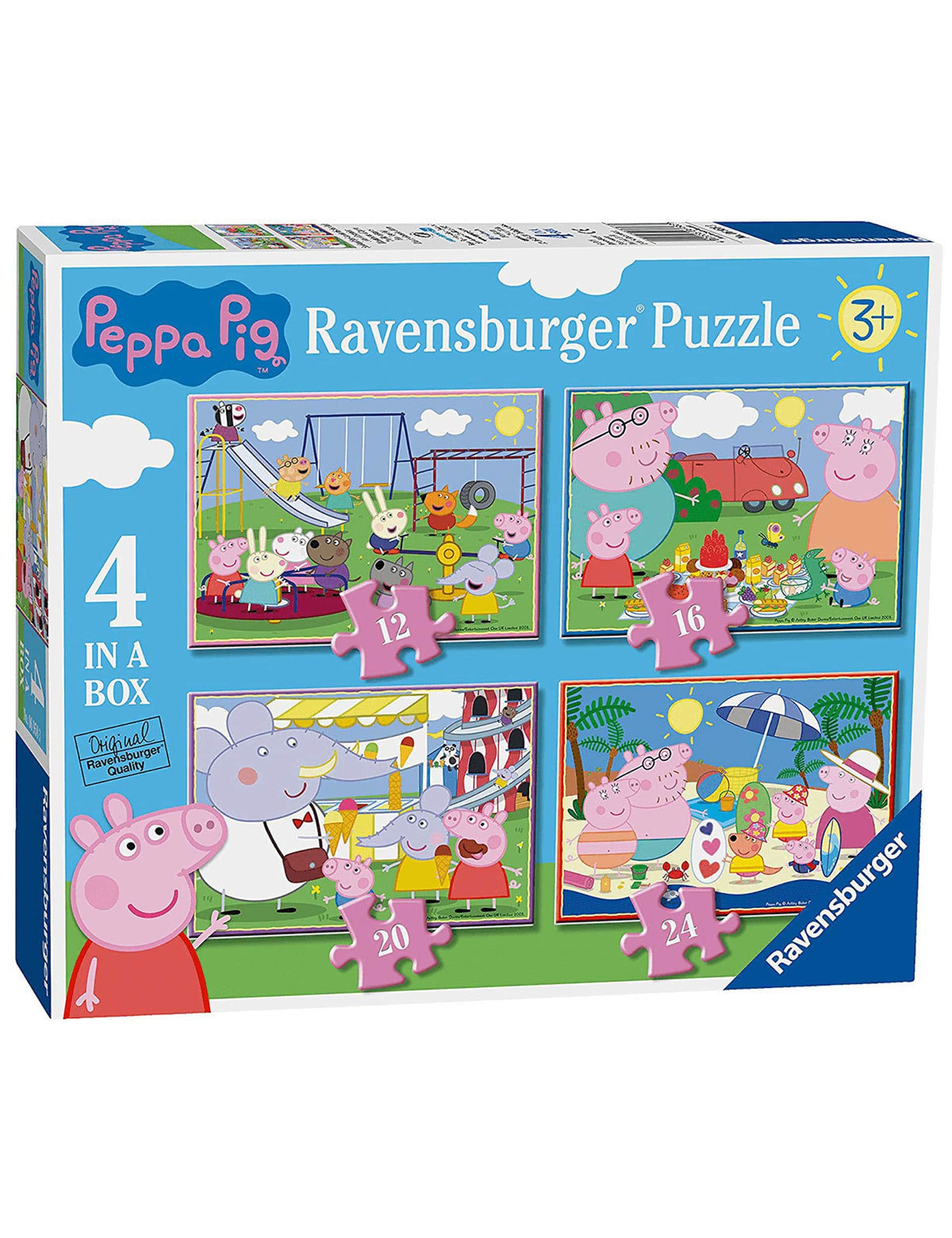 Ravensburger Peppa Pig 4 in a Box Jigsaw Puzzles (3-6 Yrs)