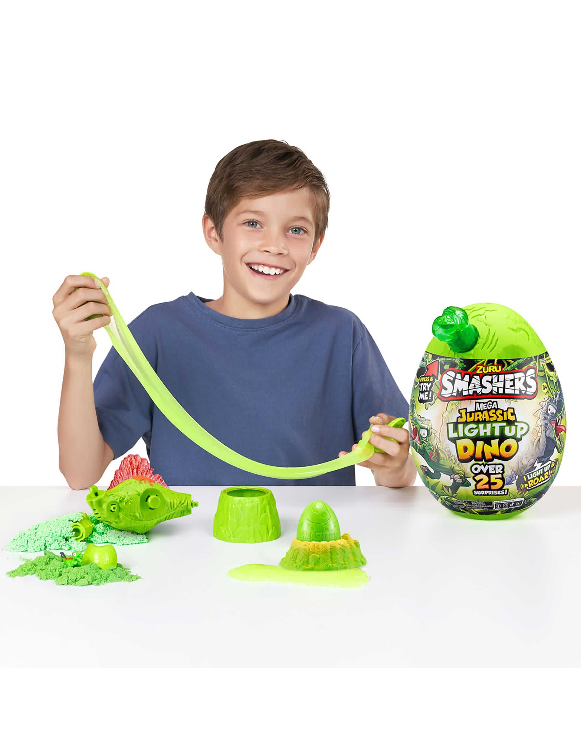 Zuru Snackles Smashers Mega Jurassic Light Up Dino Egg (3-6 Yrs)