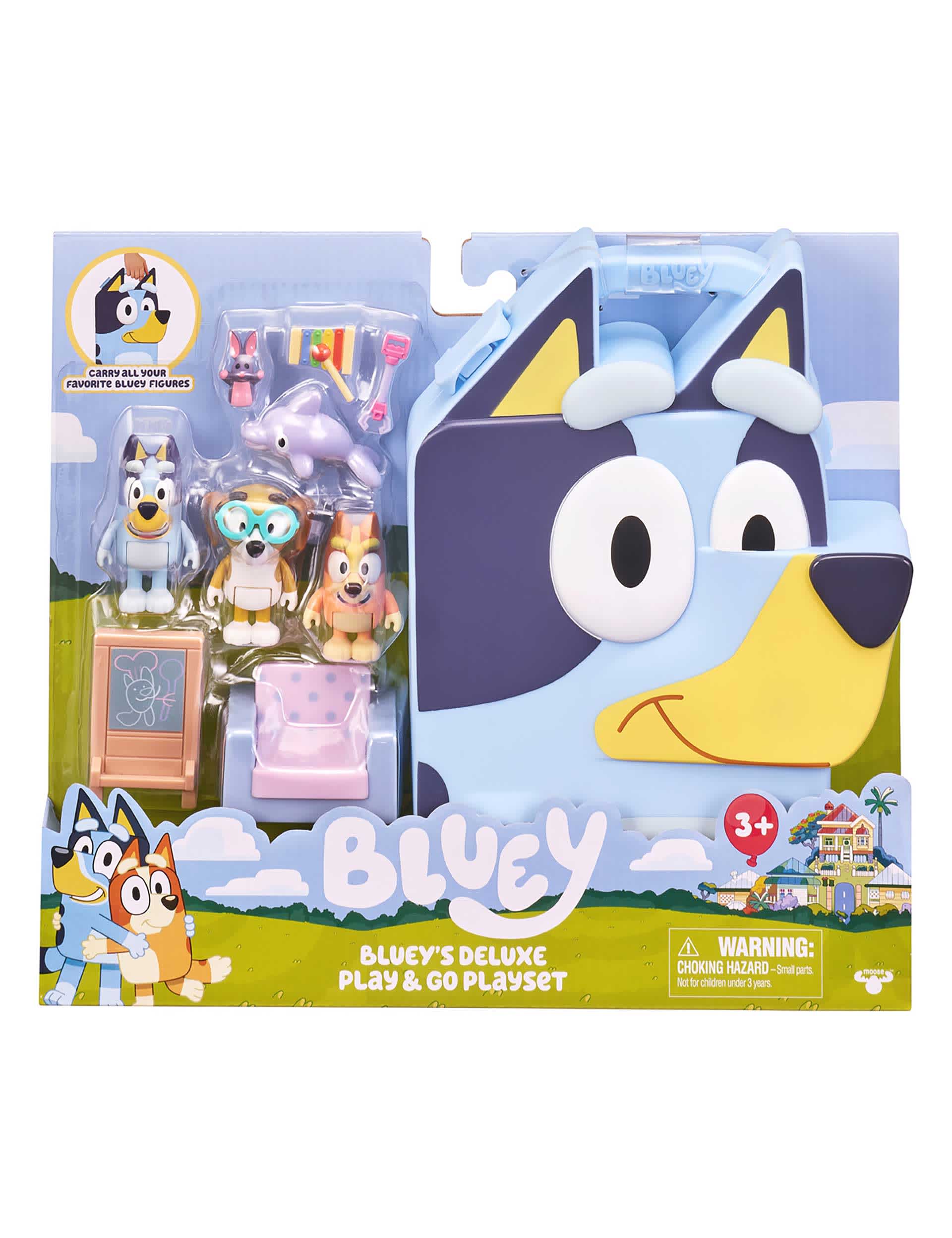 Bluey Deluxe Play and Go Playset (3-6 Yrs)