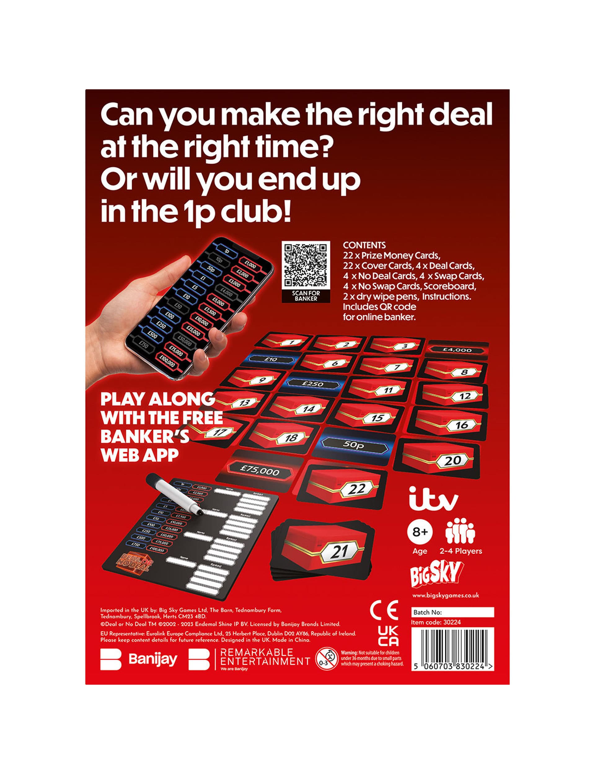 Itv Deal Or No Deal Deal Or No Deal Board Game (8-10 Yrs)