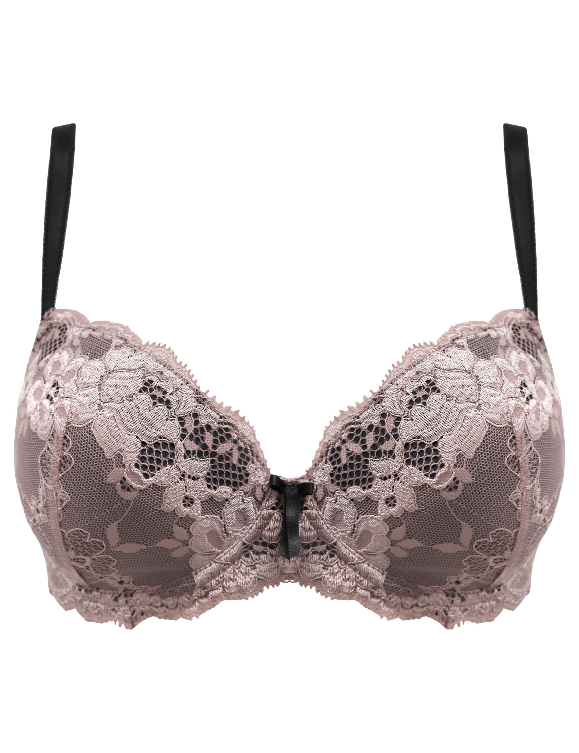 Pour Moi Women's Amour Underwired Padded Balcony Bra B-F - 34C - Pink Mix, Pink Mix