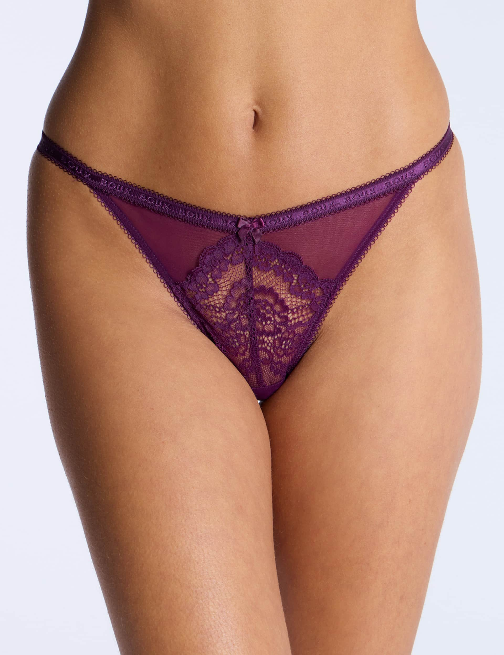 Boux Avenue Women's Gracey Thong - 8 - Berry, Berry