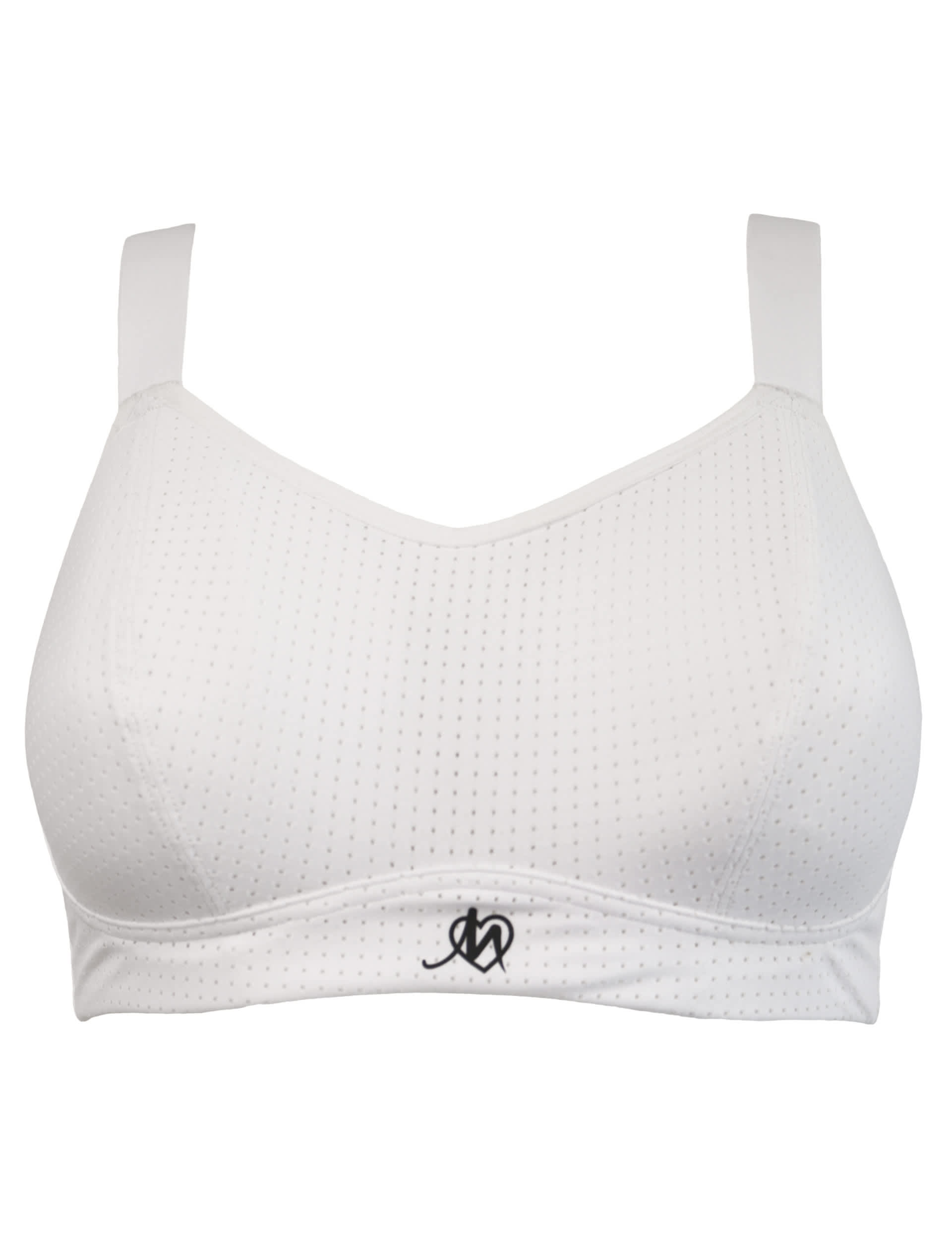 Pour Moi Women's Energy Empower U/W light Pad Sports Bra (B-G) - 34E - White, White