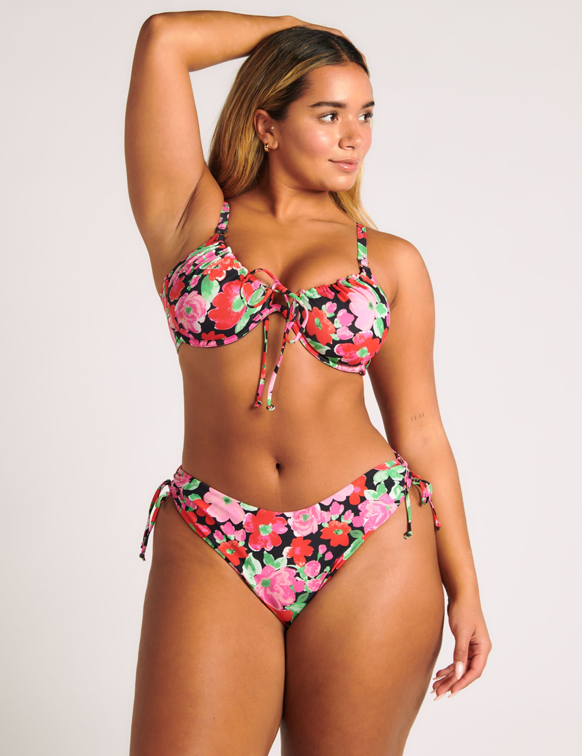 Boux Avenue Women's Ibiza Wired Drawstring Plunge Bikini Top