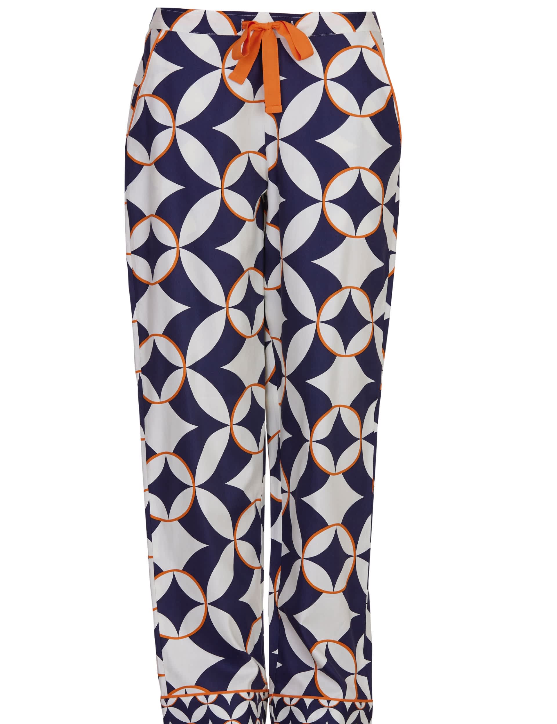 Cyberjammies Women's Cotton Modal Geometric Print Pyjama Bottoms - 6 - Navy Mix, Navy Mix