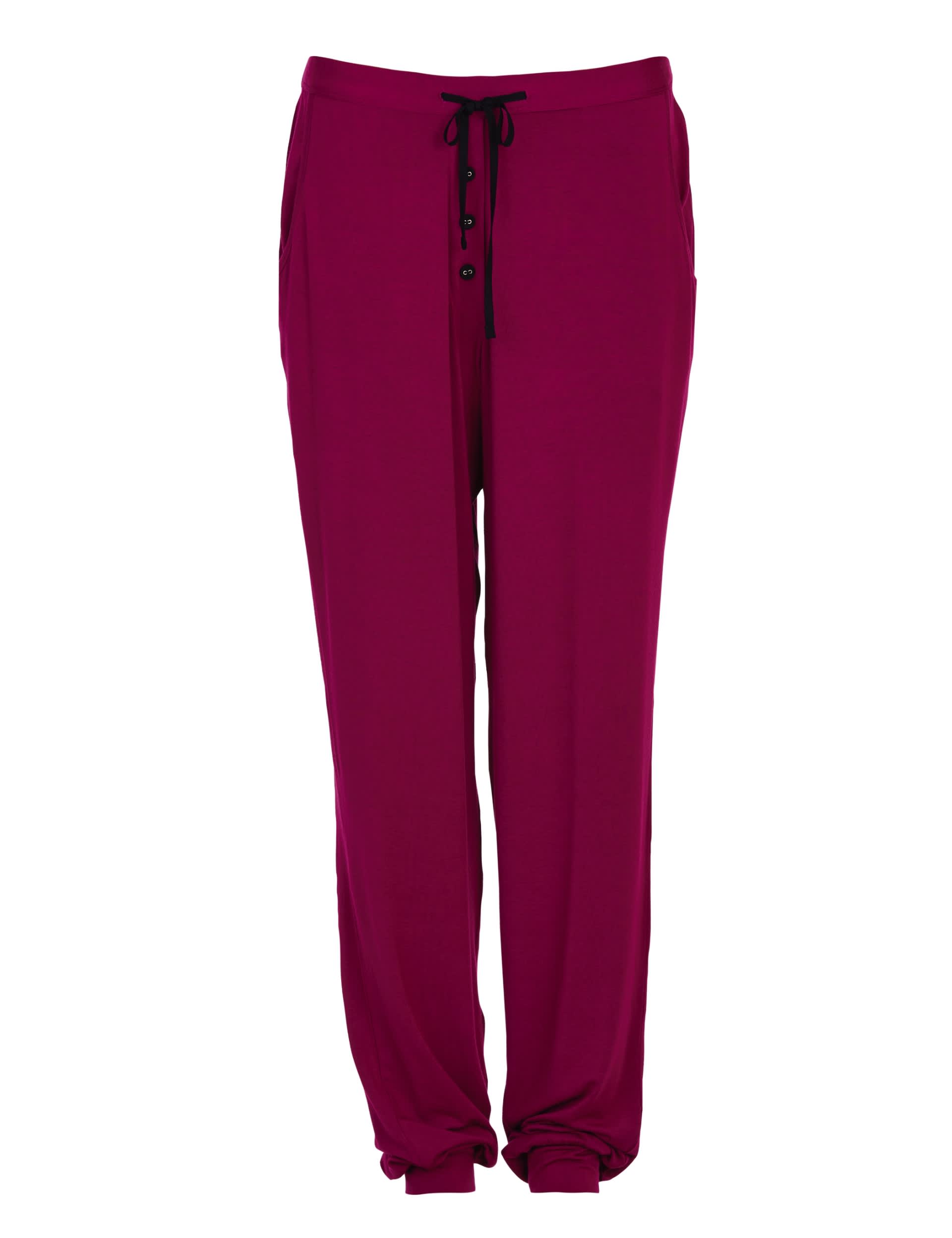 Cyberjammies Women's Modal Rich Cuffed Hem Pyjama Bottoms - 6 - Berry, Berry