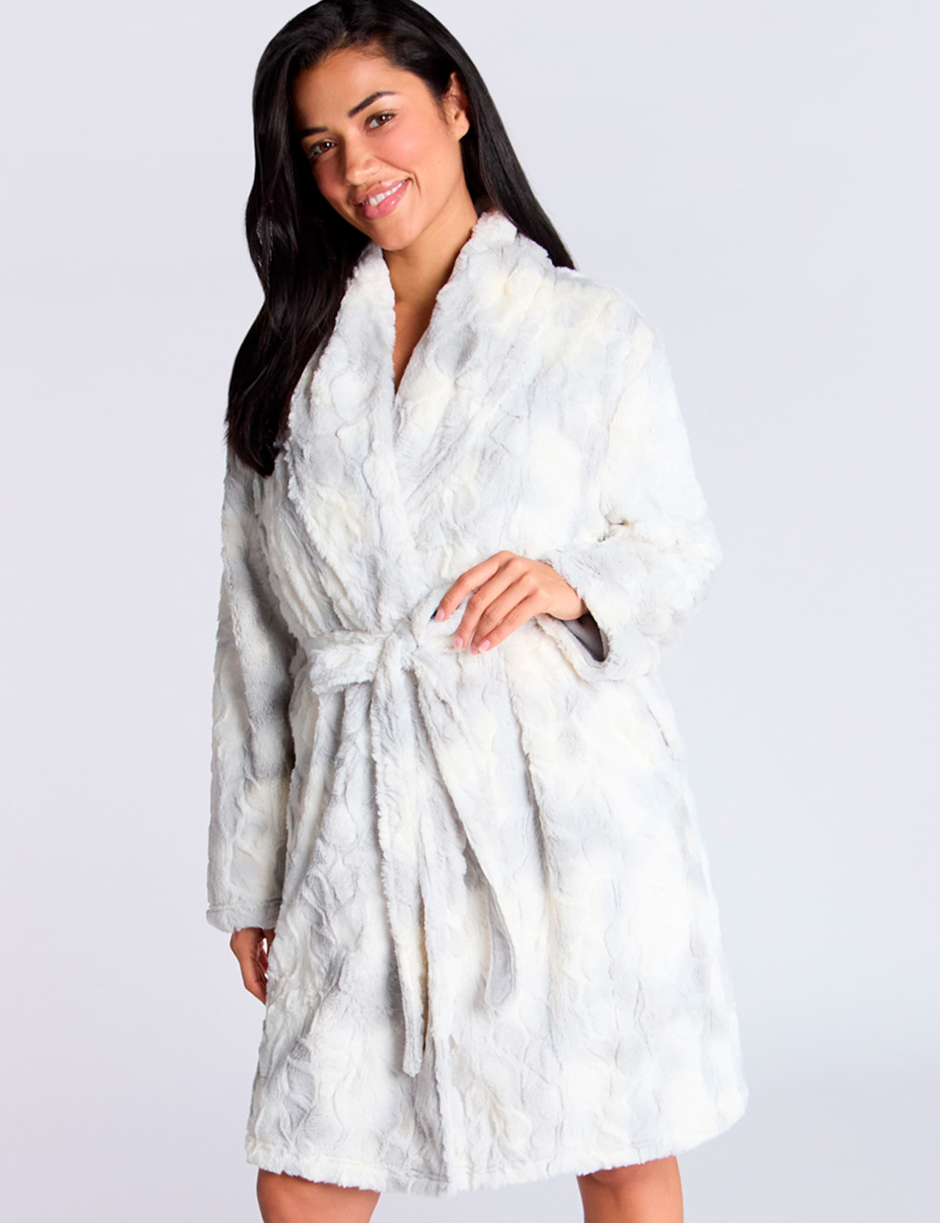 Boux Avenue Women's Ombre Robe - Ivory Mix, Ivory Mix