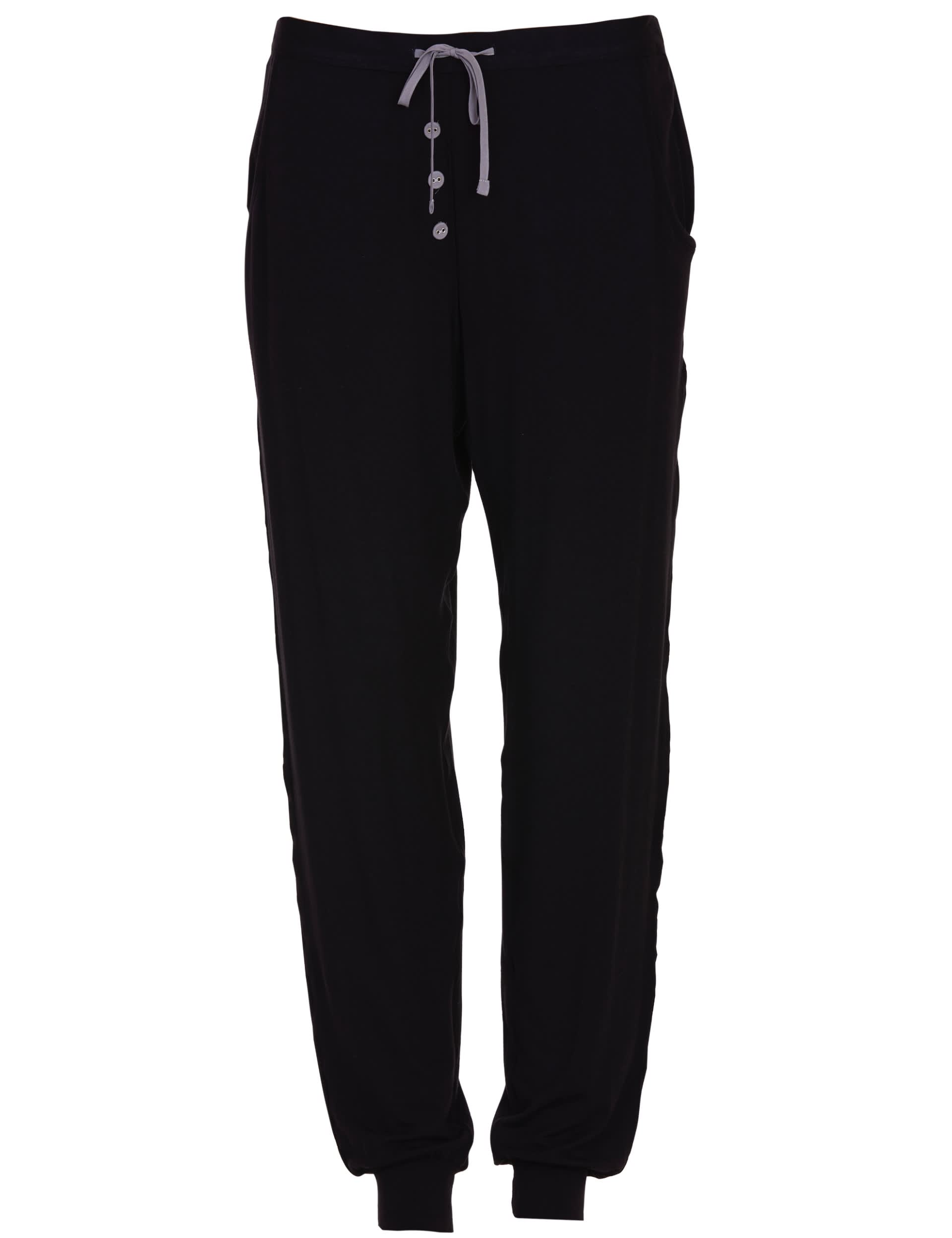 Cyberjammies Women's Jersey Cuffed Hem Pyjama Bottoms - 16 - Black, Black