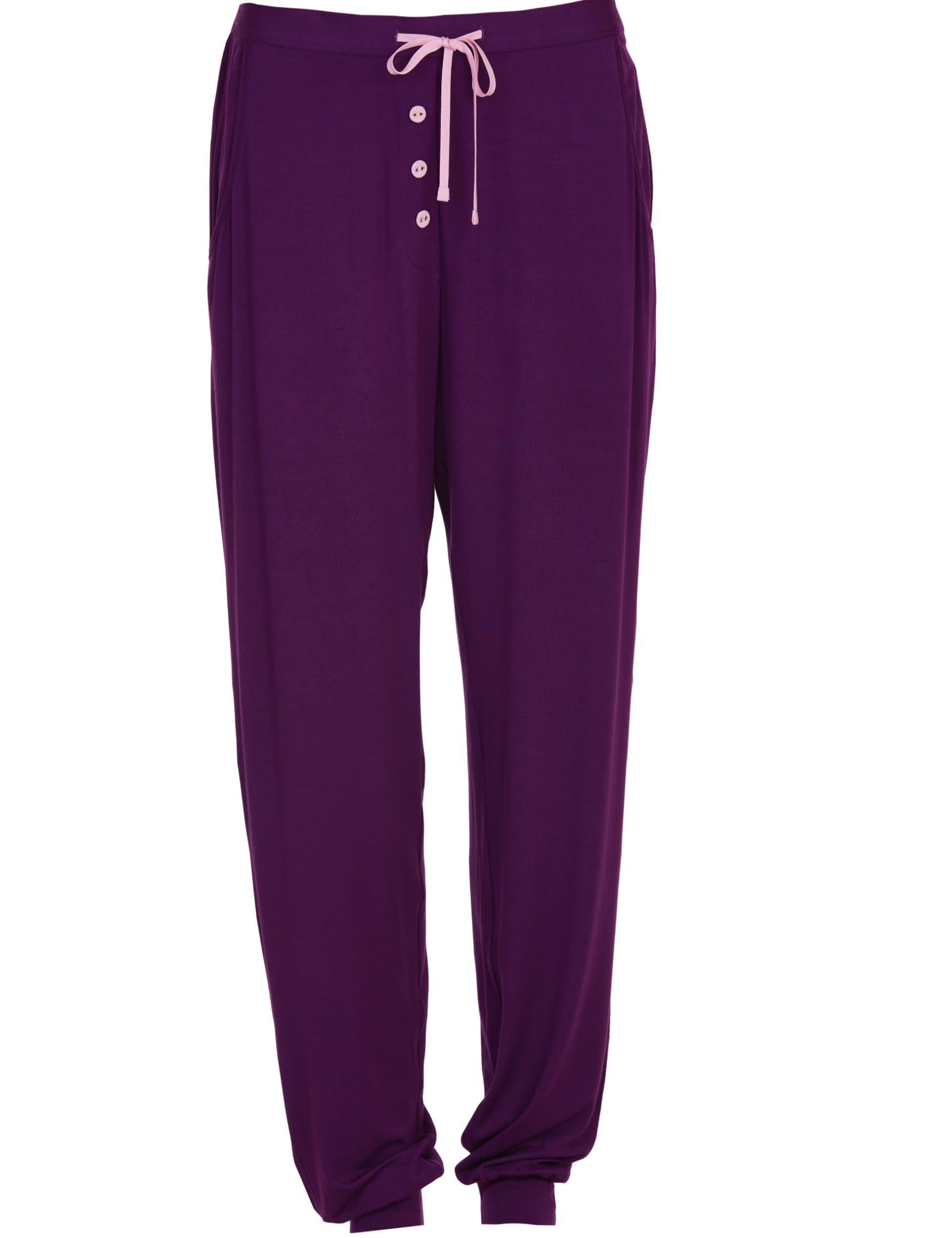 Cyberjammies Women's Modal Jersey Knit Cuffed Pyjama Bottoms - 6 - Dark Purple, Dark Purple