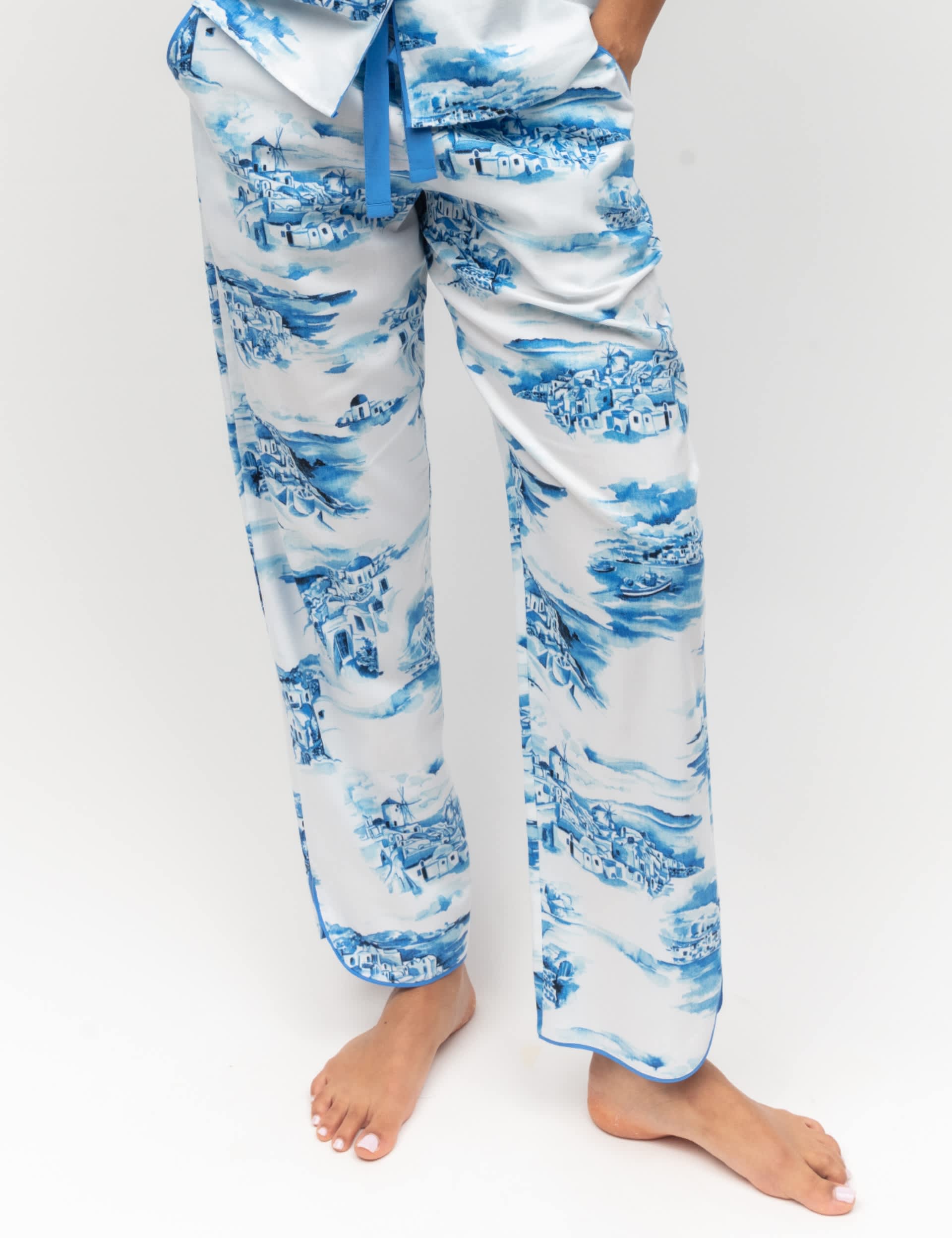 Cyberjammies Women's Cotton Modal Print Pyjama Bottoms - 28 - White Mix, White Mix