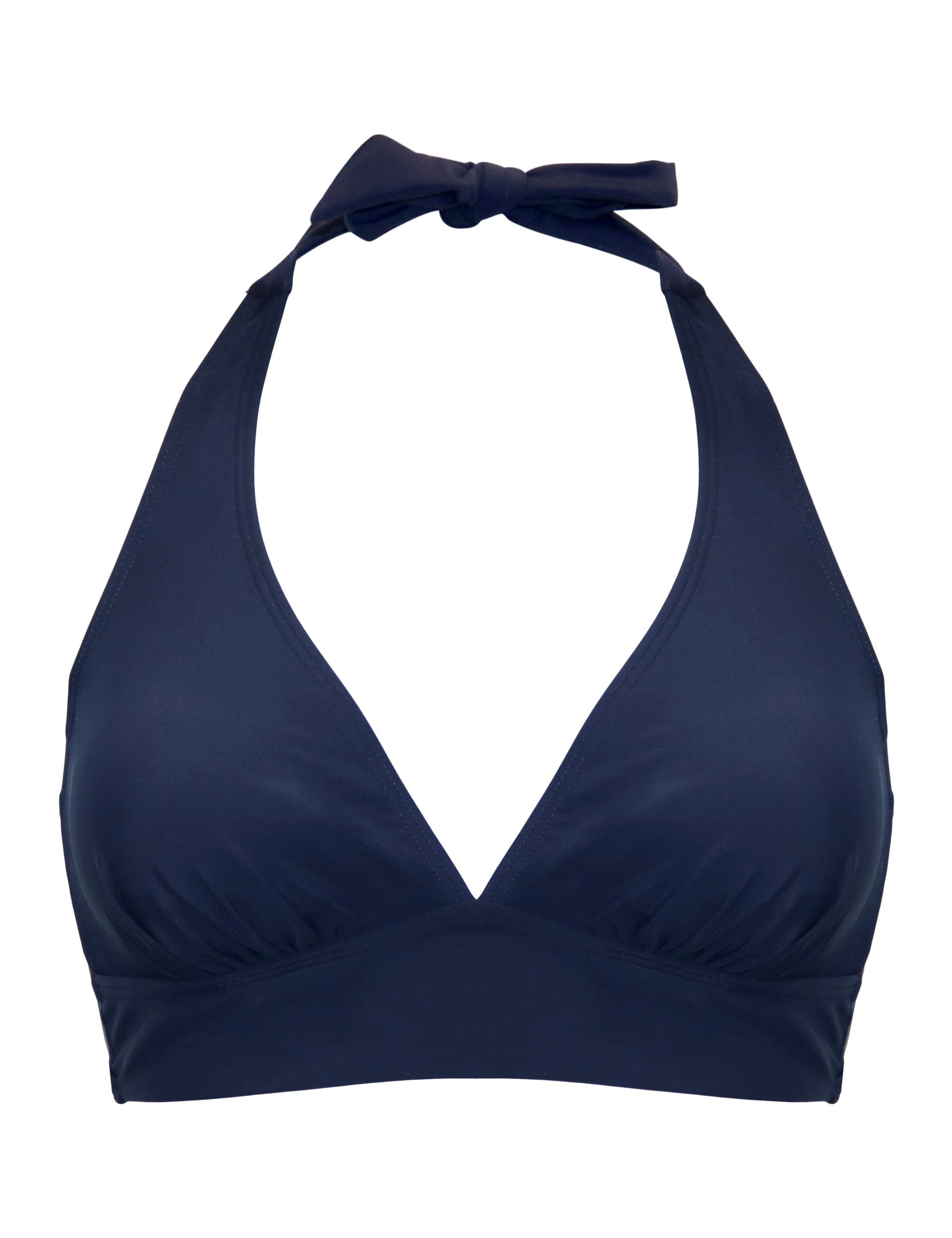 Pour Moi Women's Space Padded Halterneck Bikini Top - 14 - Navy, Black,Navy