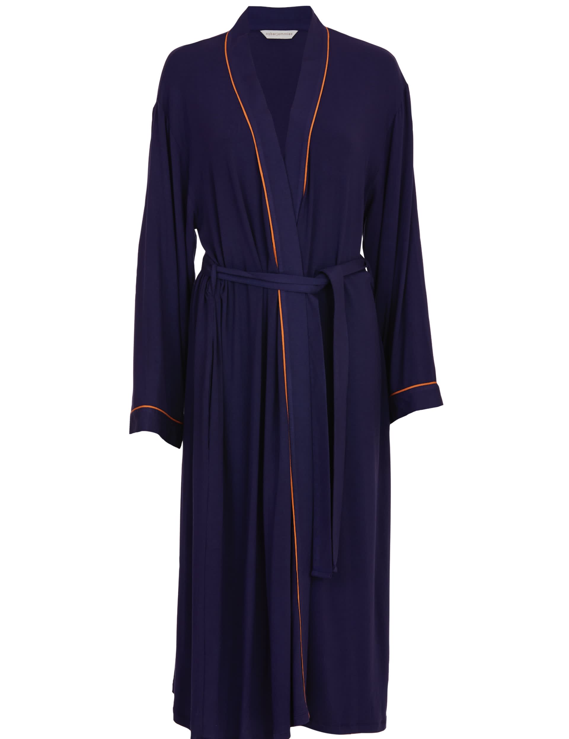 Cyberjammies Women's Modal Rich Dressing Gown - 14 - Navy, Navy