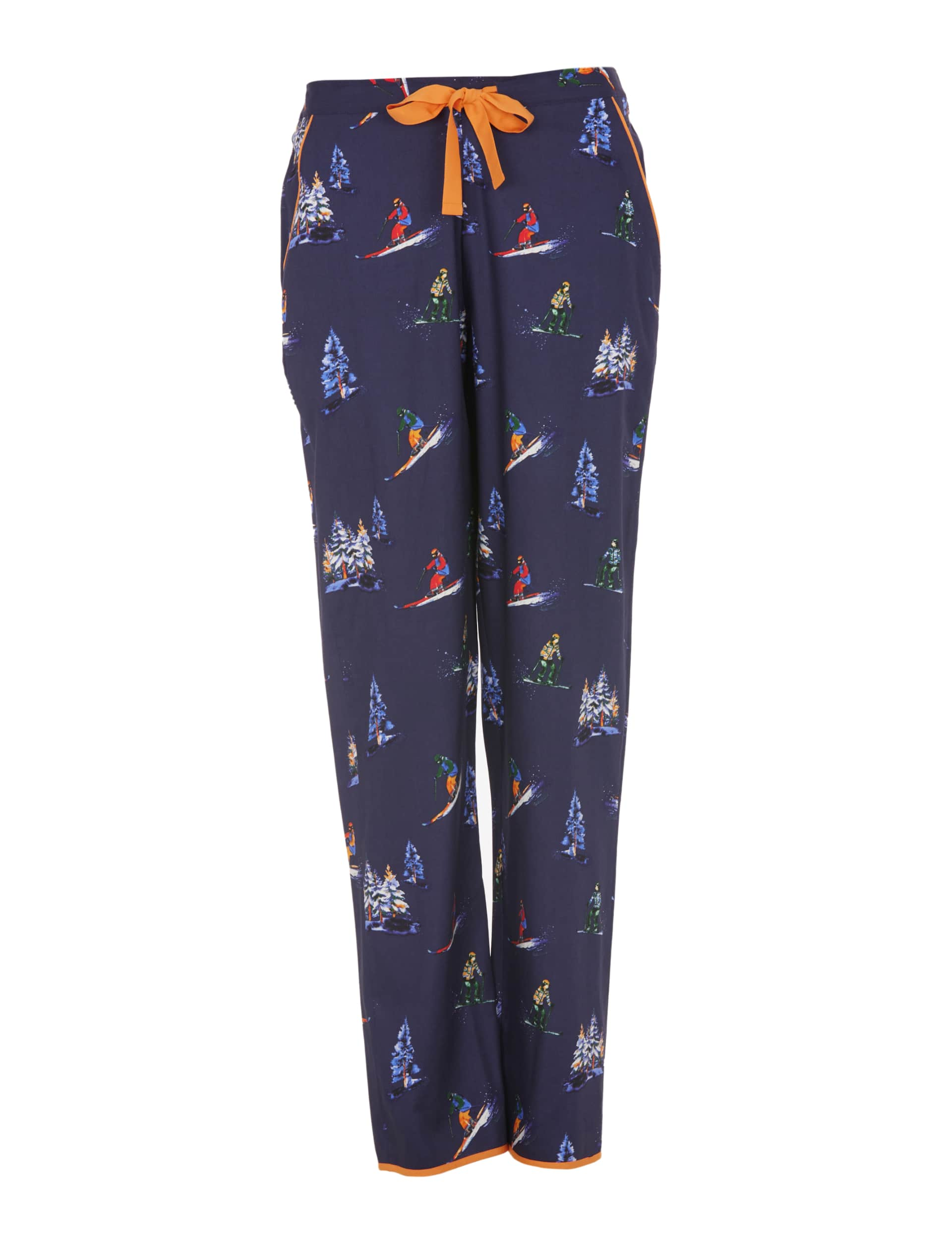 Cyberjammies Women's Cotton Rich Ski Print Pyjama Bottoms - 20 - Navy Mix, Navy Mix