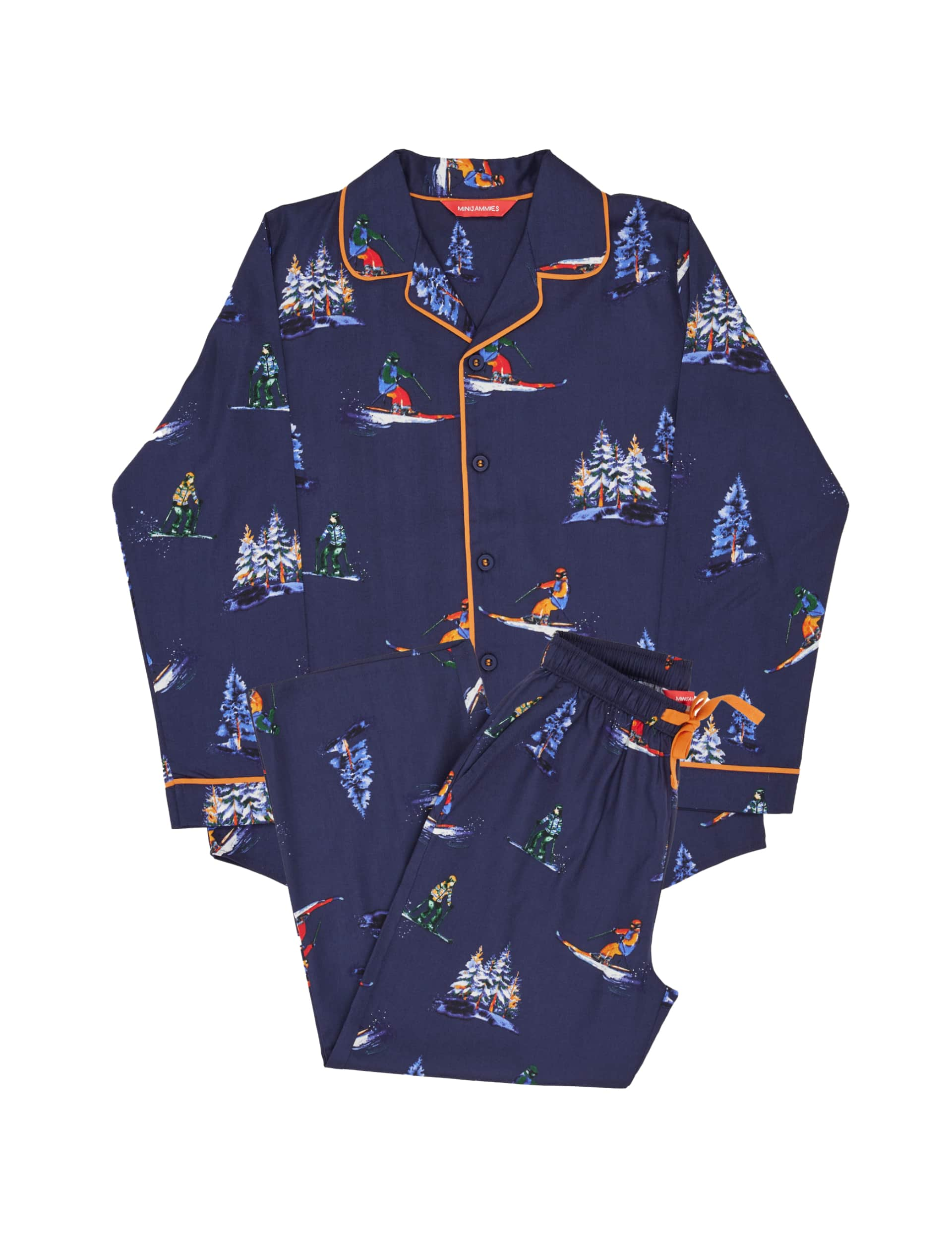 Cyberjammies Cotton Rich Ski Print Pyjamas (2-12 Yrs) - 4-5 Y - Navy Mix, Navy Mix