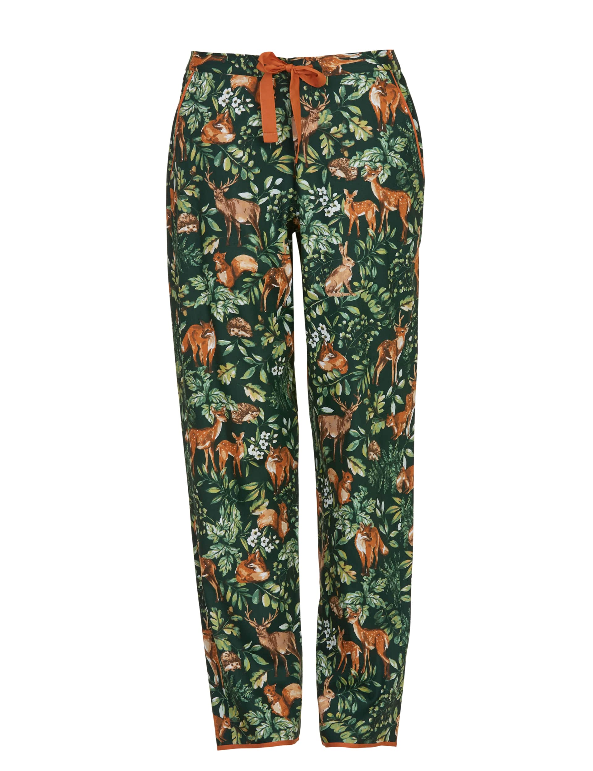 Cyberjammies Women's Cotton Modal Blend Woodland Pyjama Bottoms - 6 - Dark Green Mix, Dark Green Mix