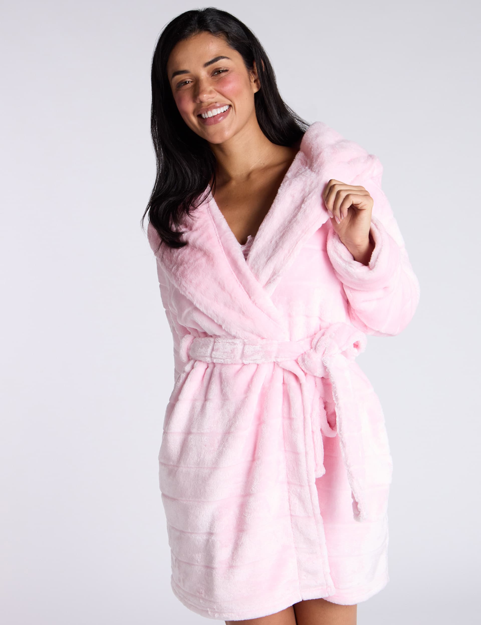 Boux Avenue Women's Tie Robe - M - Pink Mix, Pink Mix