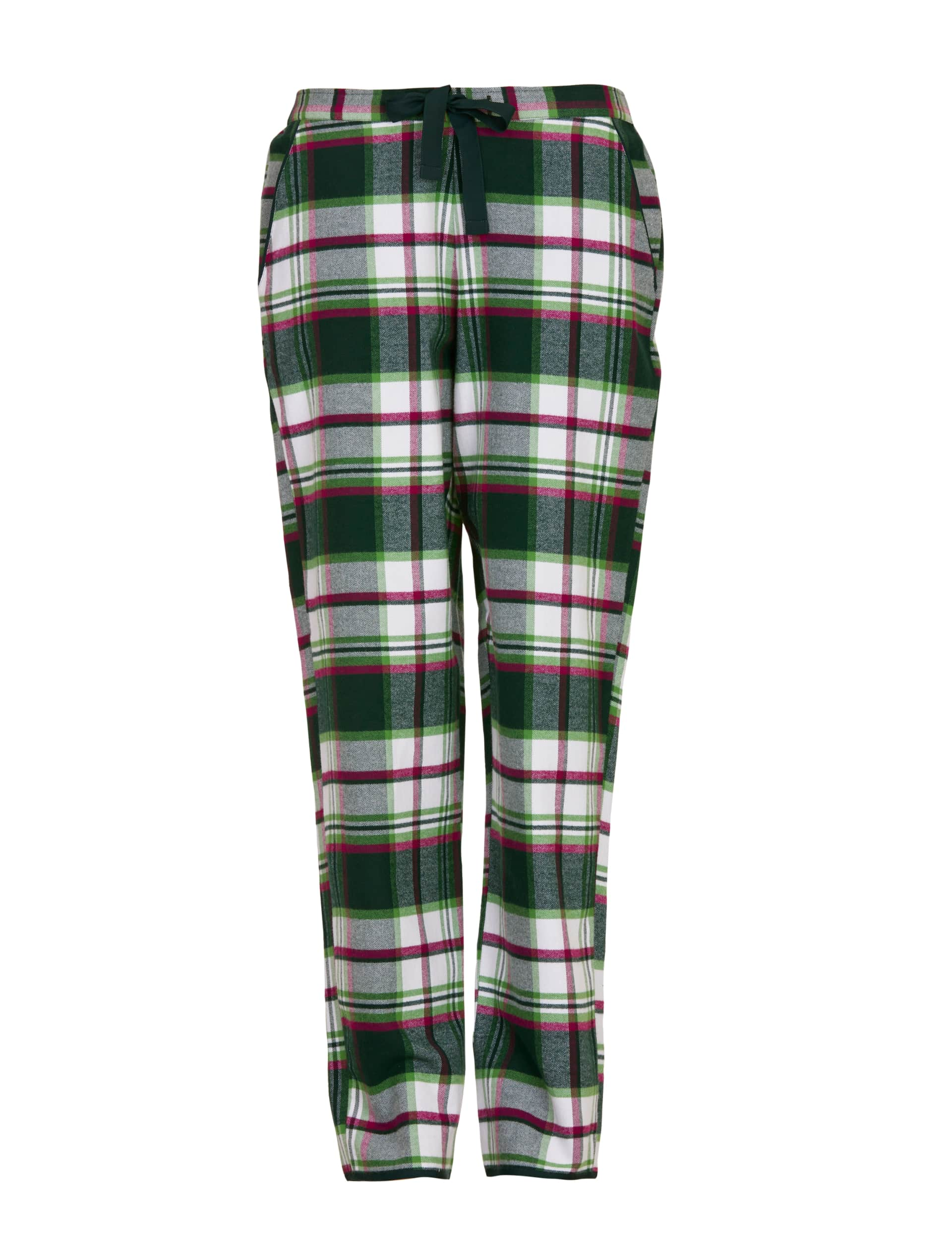 Cyberjammies Women's Family Pure Cotton Checked Pyjama Bottoms - 28 - Dark Green Mix, Dark Green Mix