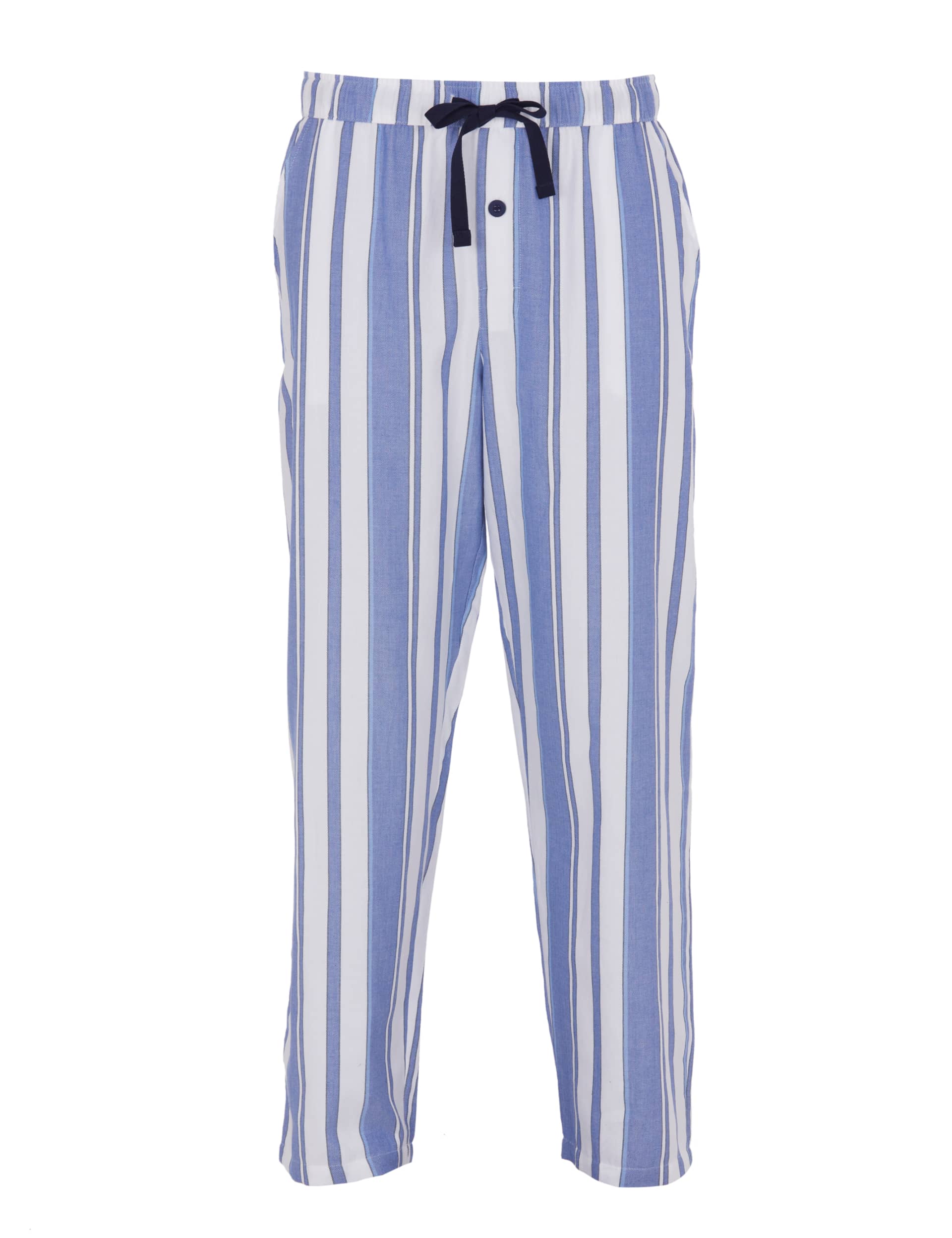 Cyberjammies Men's Jersey Striped Pyjama Bottoms - Blue Mix, Blue Mix