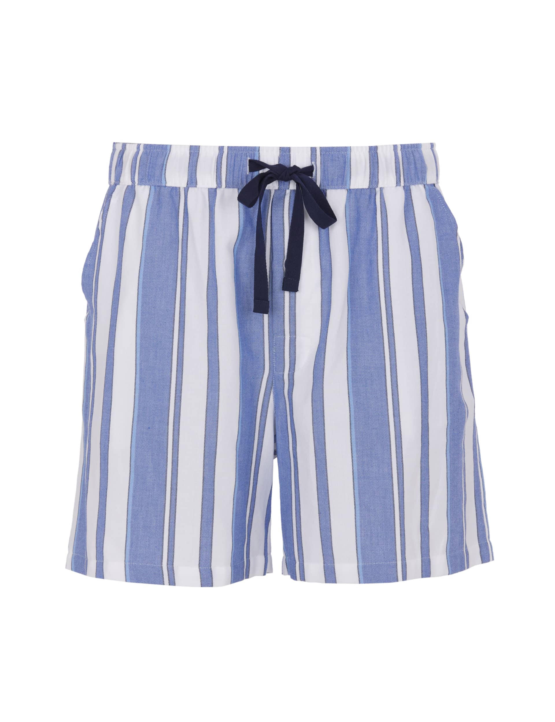 Cyberjammies Men's Pure Cotton Striped Pyjama Shorts - L - Blue Mix, Blue Mix