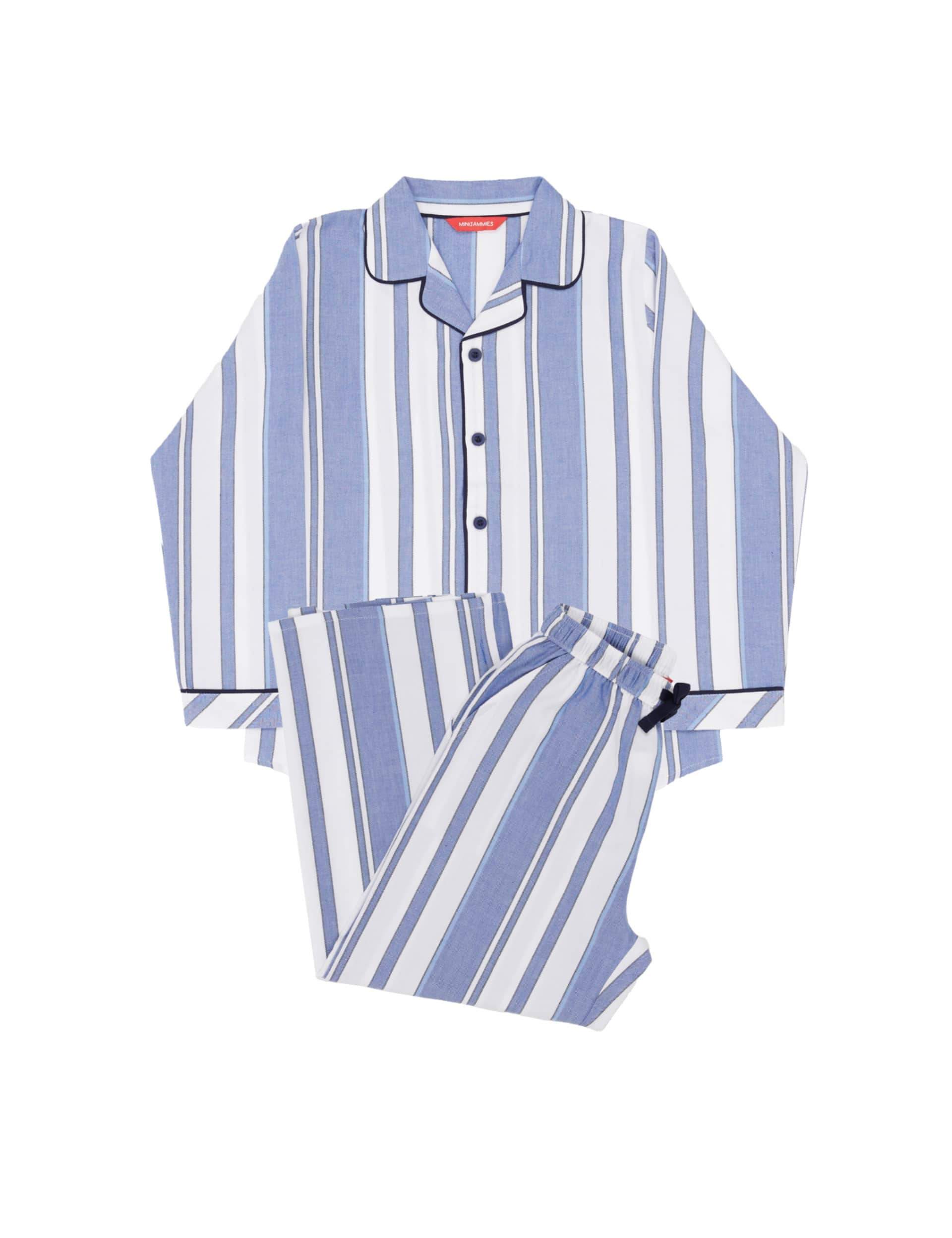 Cyberjammies Pure Cotton Striped Pyjamas (2-13 Yrs) - 8-9 Y - Blue Mix, Blue Mix