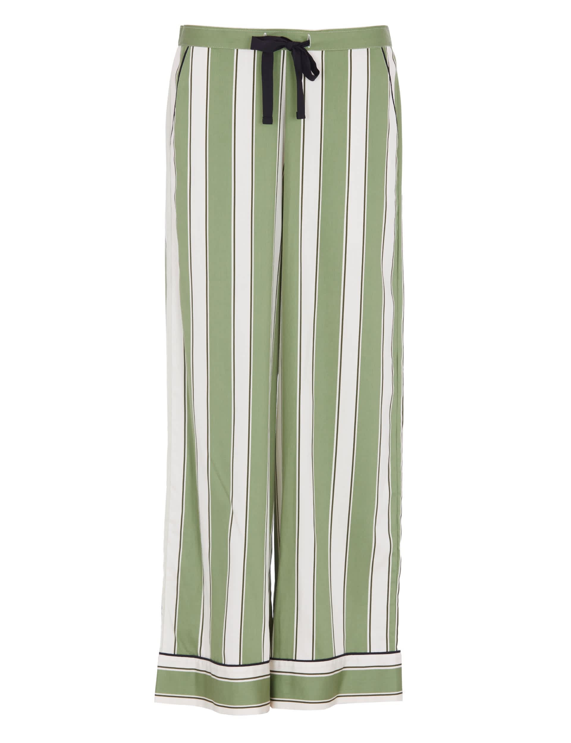 Cyberjammies Women's Cotton Modal Striped Pyjama Bottoms - 14 - Green Mix, Green Mix