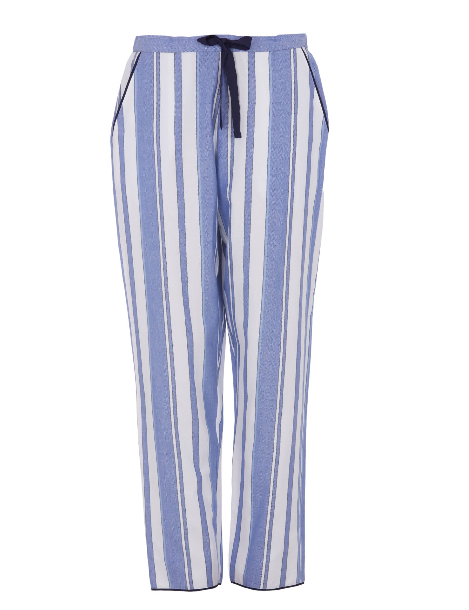 Cyberjammies Women's Pure Cotton Striped Pyjama Bottoms - 16 - Blue Mix, Blue Mix