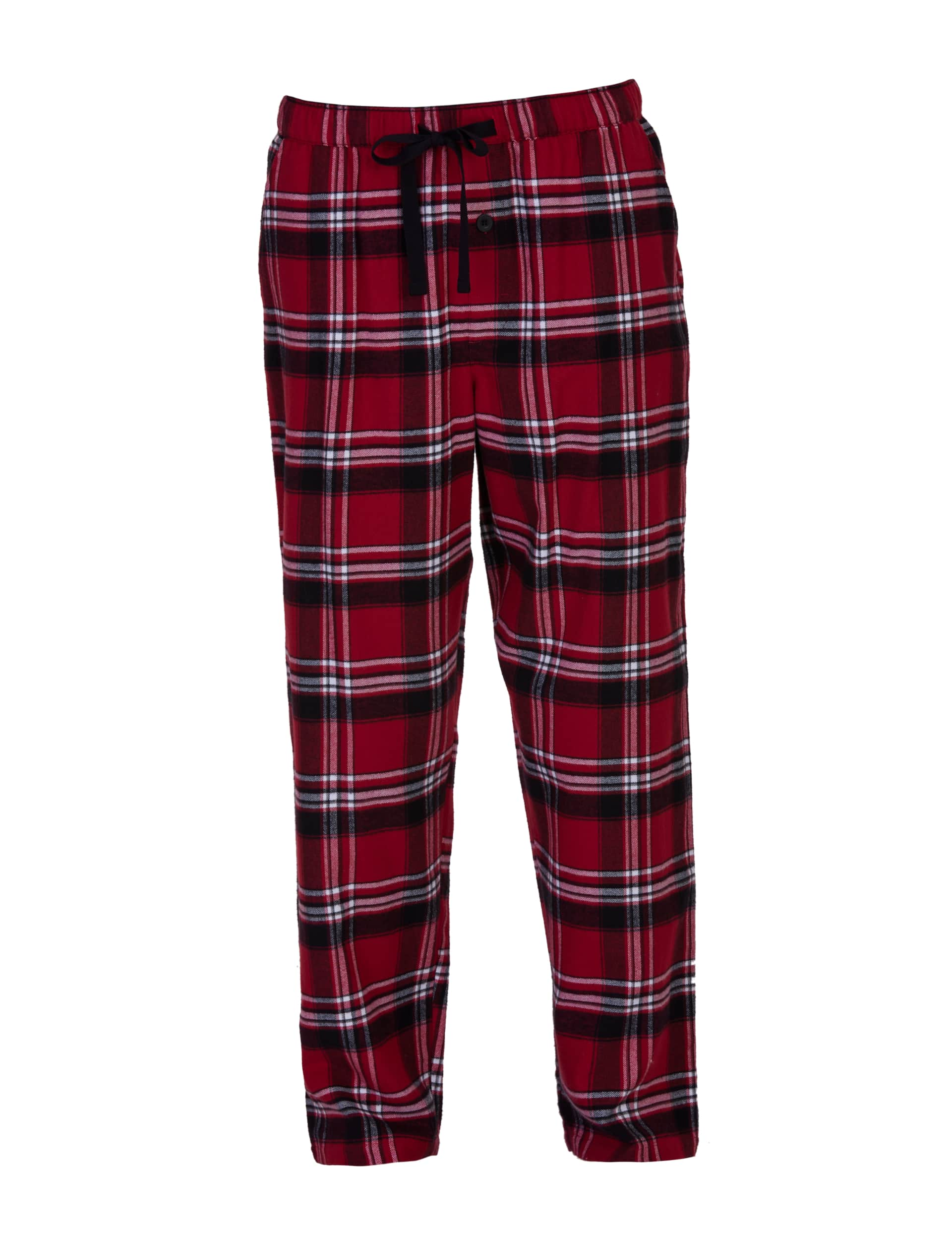 Cyberjammies Men's Family Pure Cotton Checked Pyjama Bottom - Red Mix, Red Mix