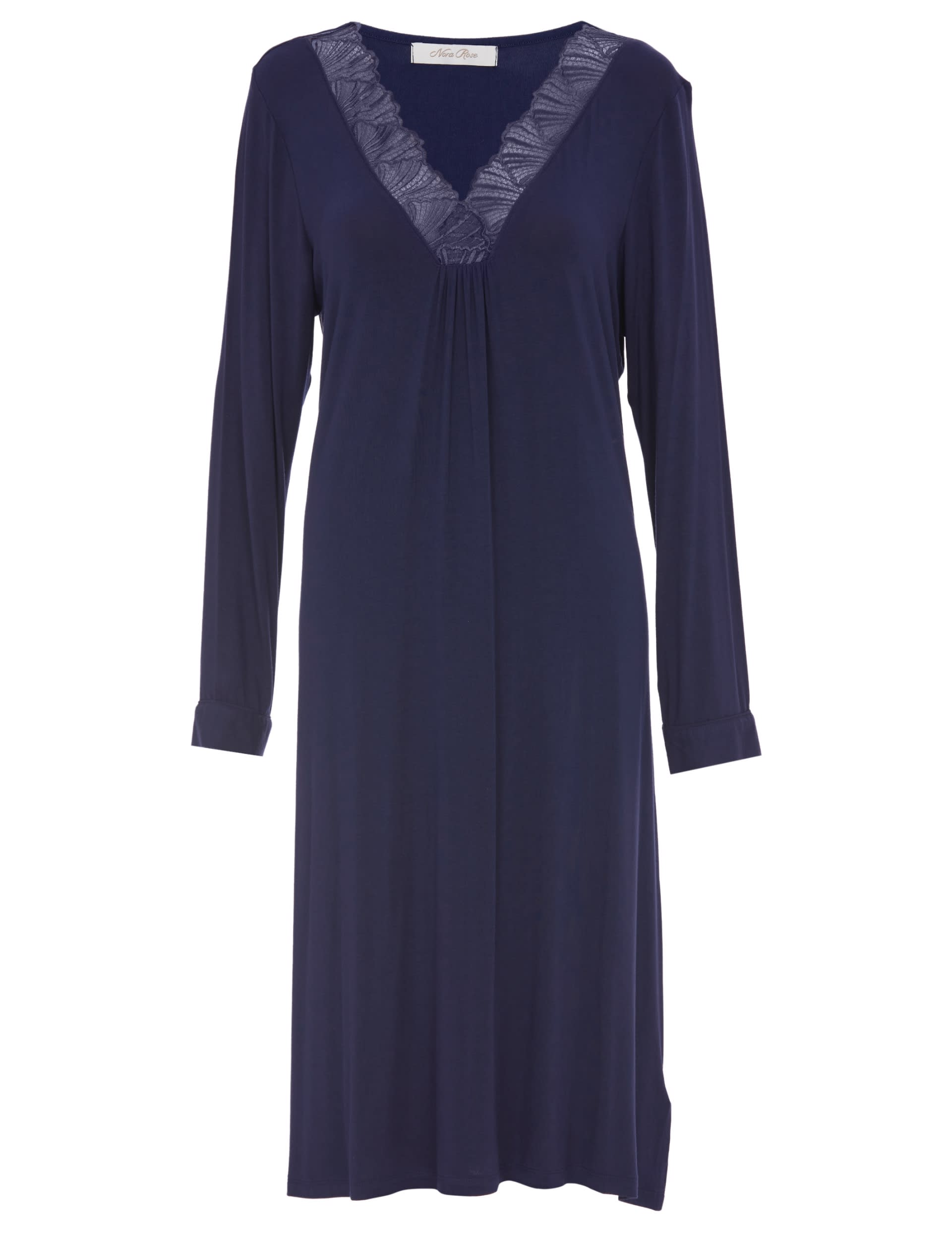 Cyberjammies Women's Modal Rich Long Sleeve Nightdress - 18 - Navy, Navy