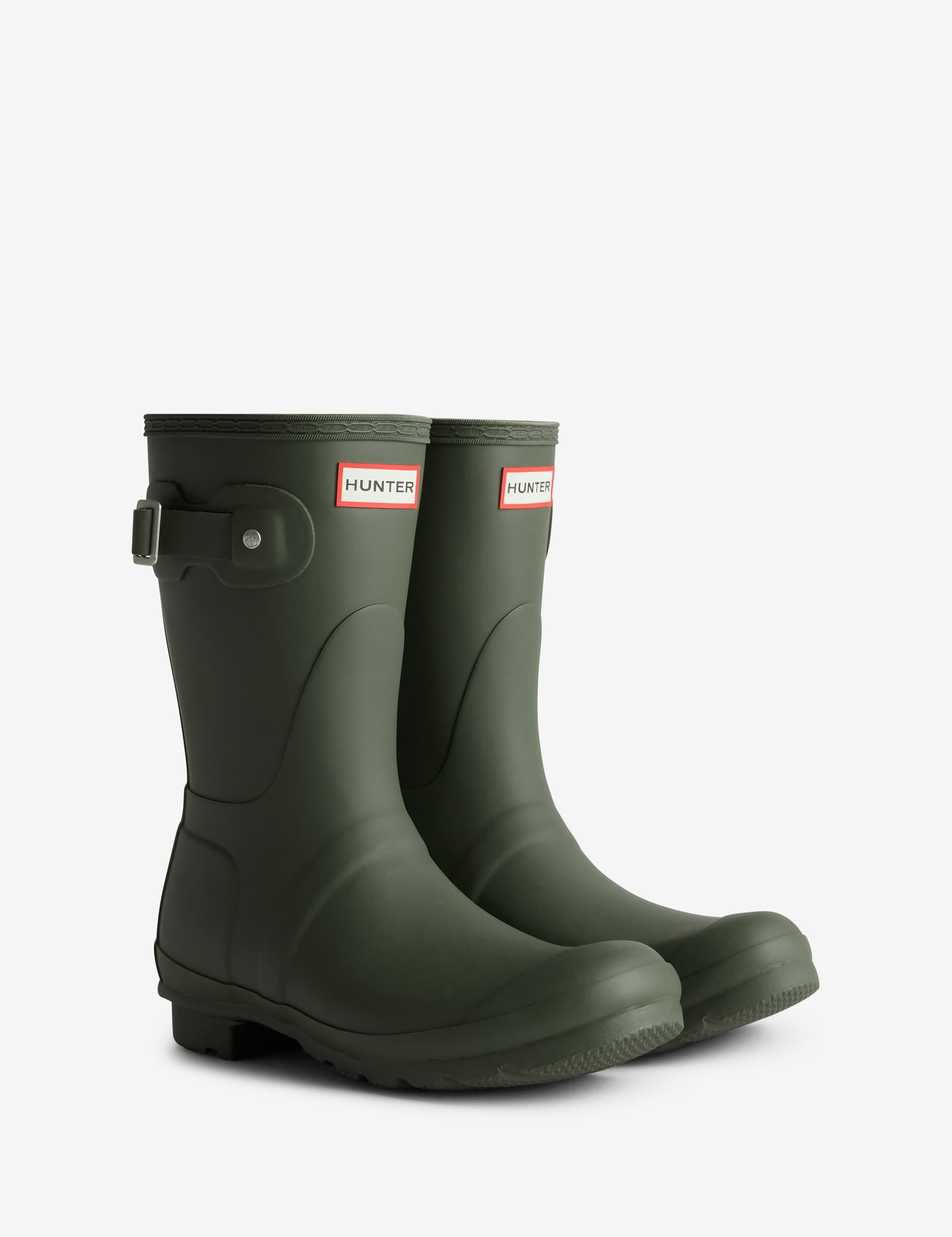 Hunter Women's Original Wellington Boots - 6 - Khaki, Khaki,Navy