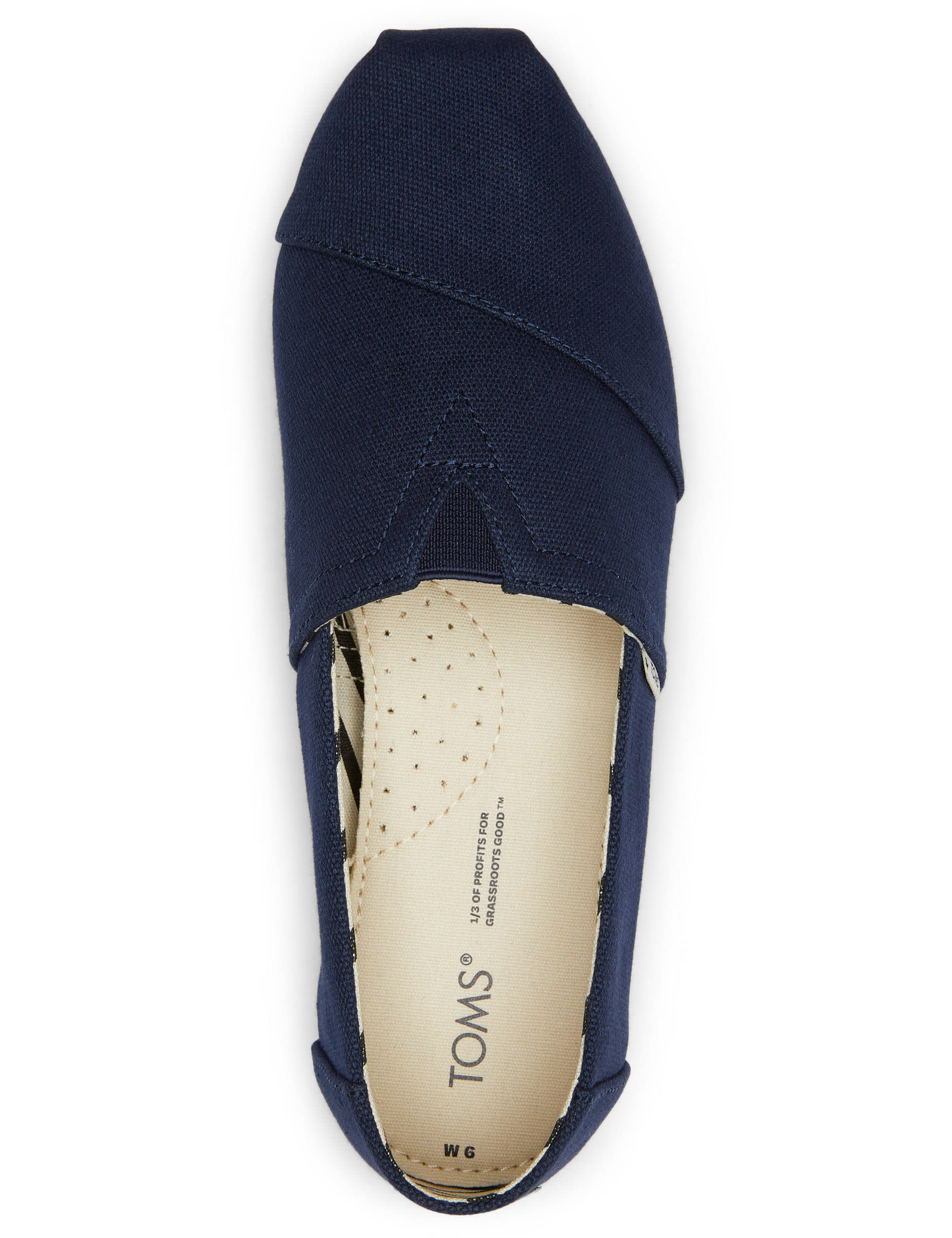 Toms Women's Toms Alpargata Flat Espadrilles - 5 - Navy, Navy,Black,Natural,Black/Black