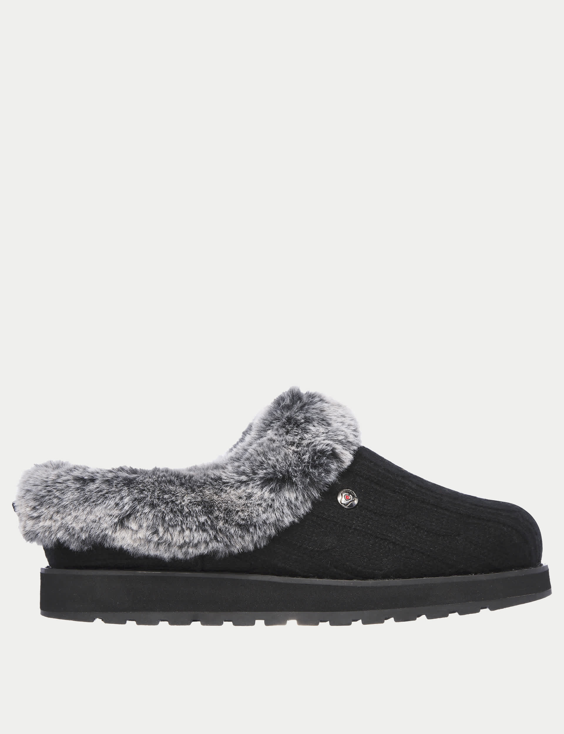 Skechers Women's Bobs Keepsakes Ice Angel Mule Slippers - 4 - Black, Black