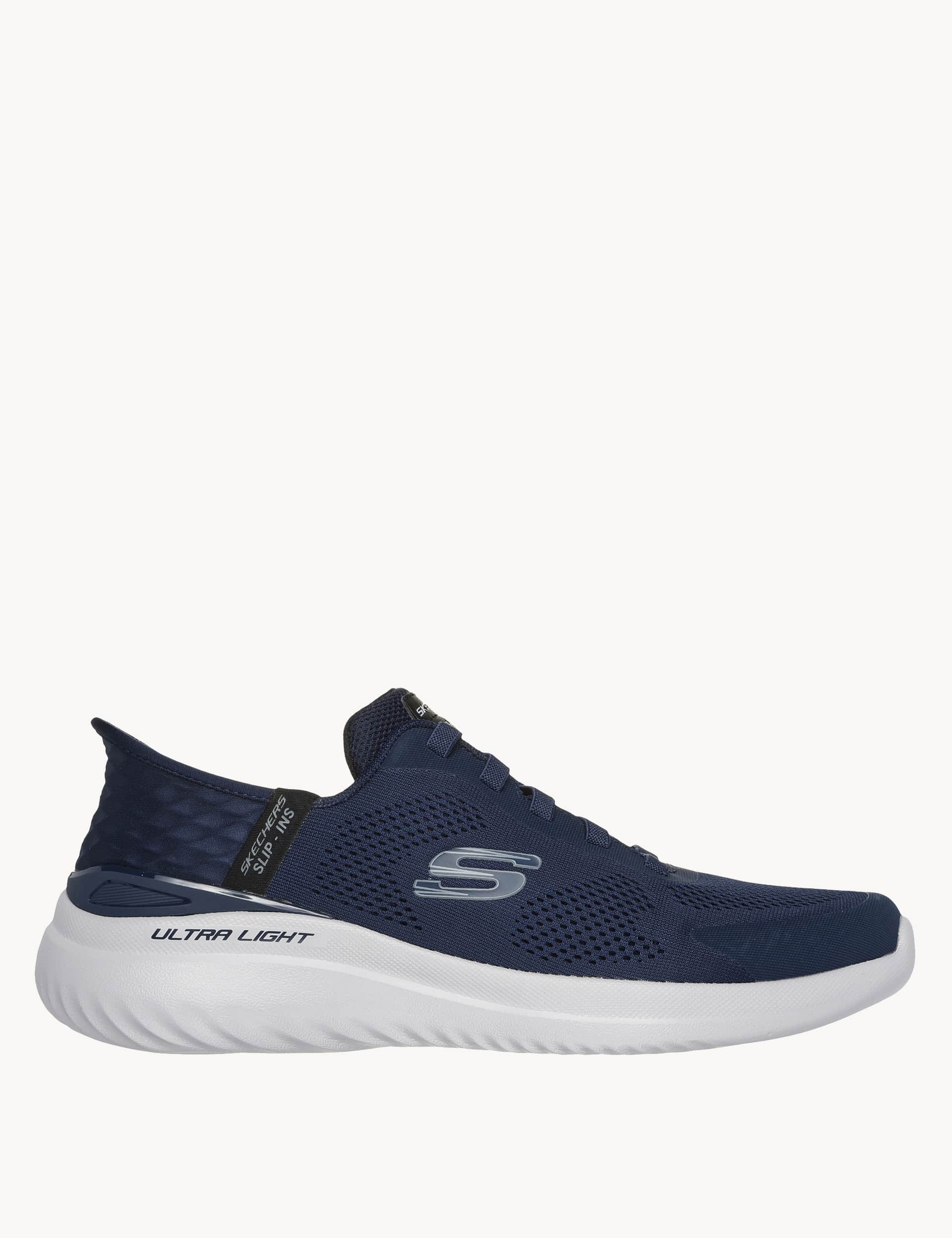 Skechers Men's Bounder 2.0 Emerged Slip-ins Trainers - 9 - Navy, Black,Navy