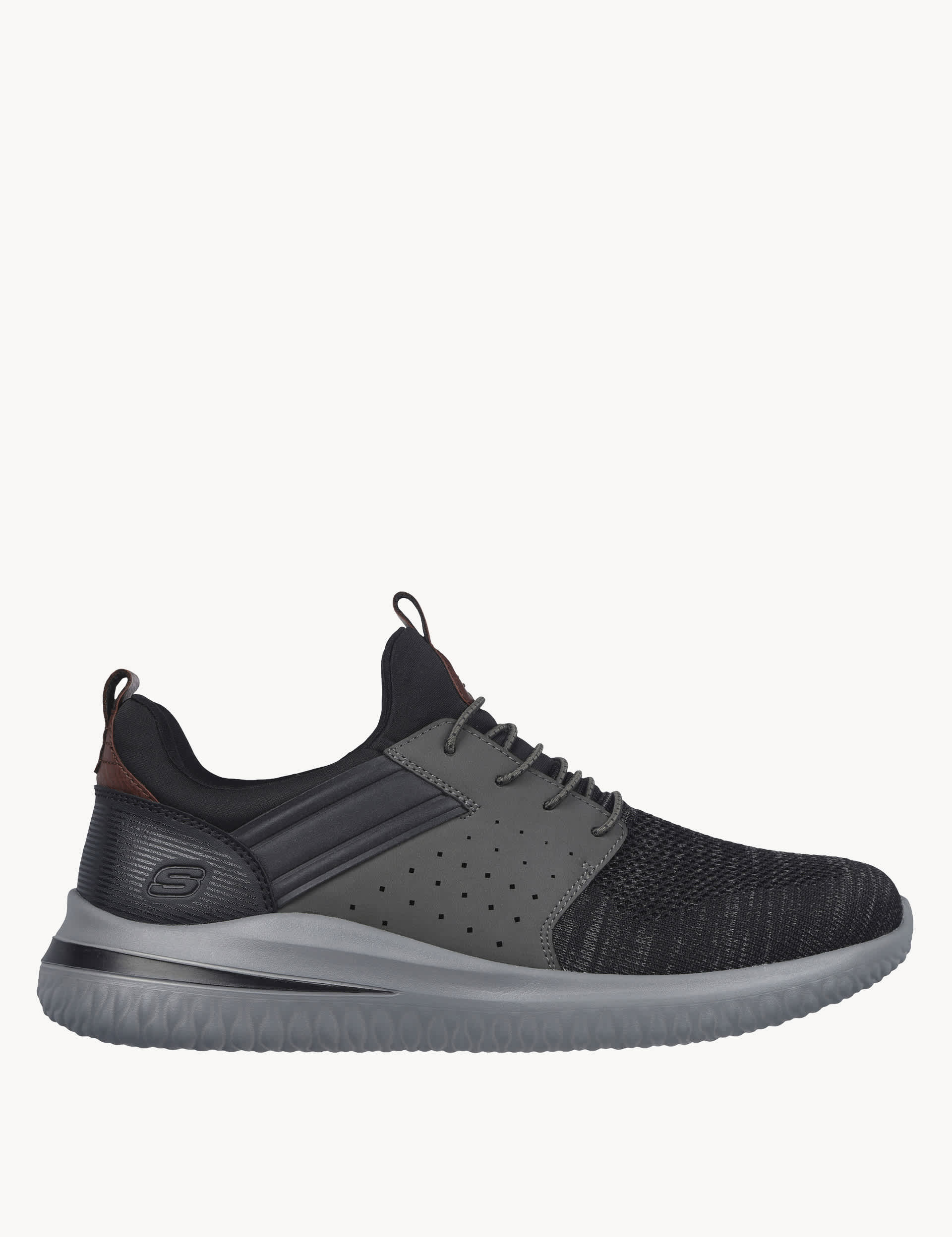 Skechers Men's Wide Fit Delson 3.0 Cicada Slip-On Trainers
