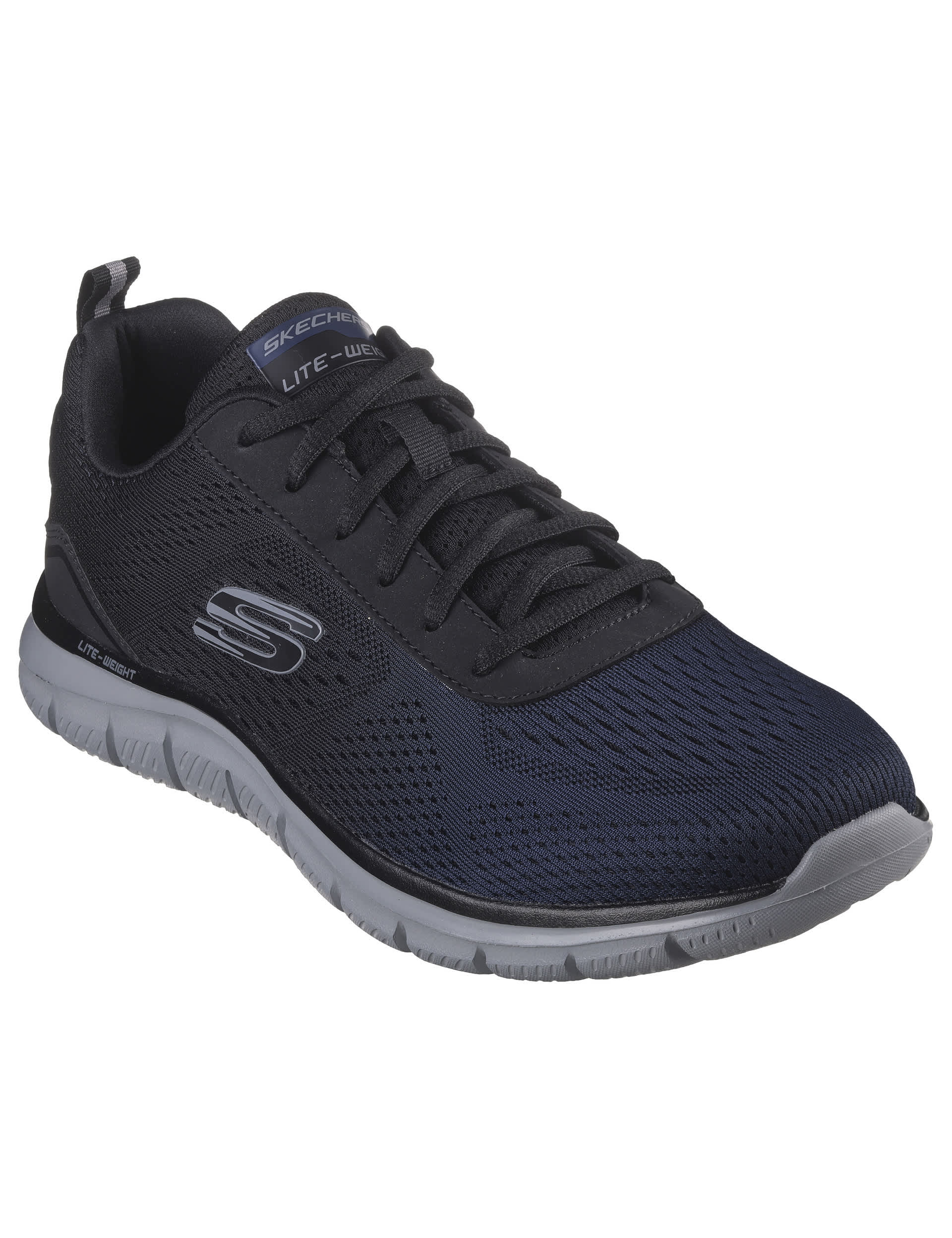 Skechers Men's Track Ripkent Lace Up Trainers - 9 - Navy, Navy,Charcoal