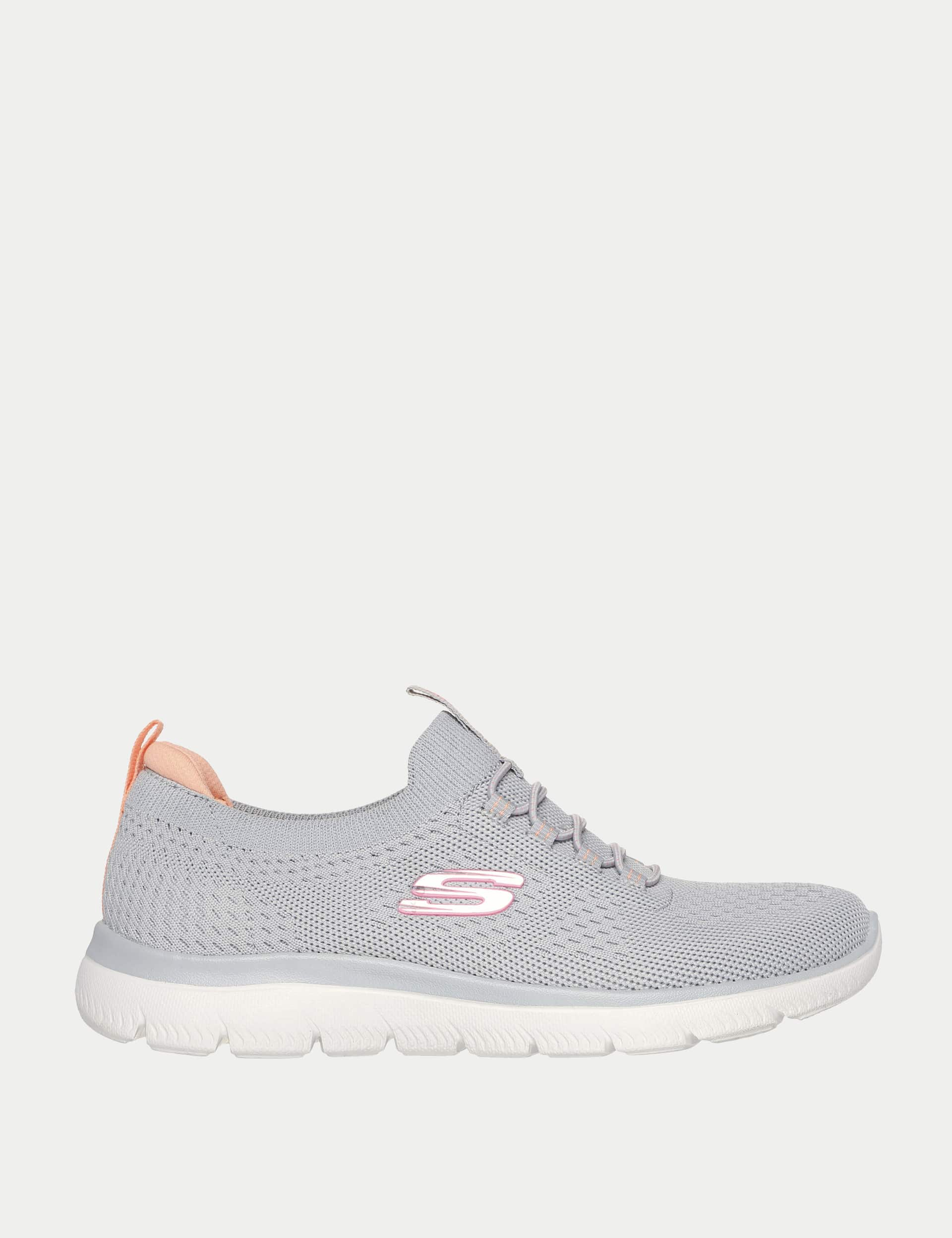 Skechers Women's Summits Top Player Slip On Trainers - 6 - Grey Mix, Grey Mix