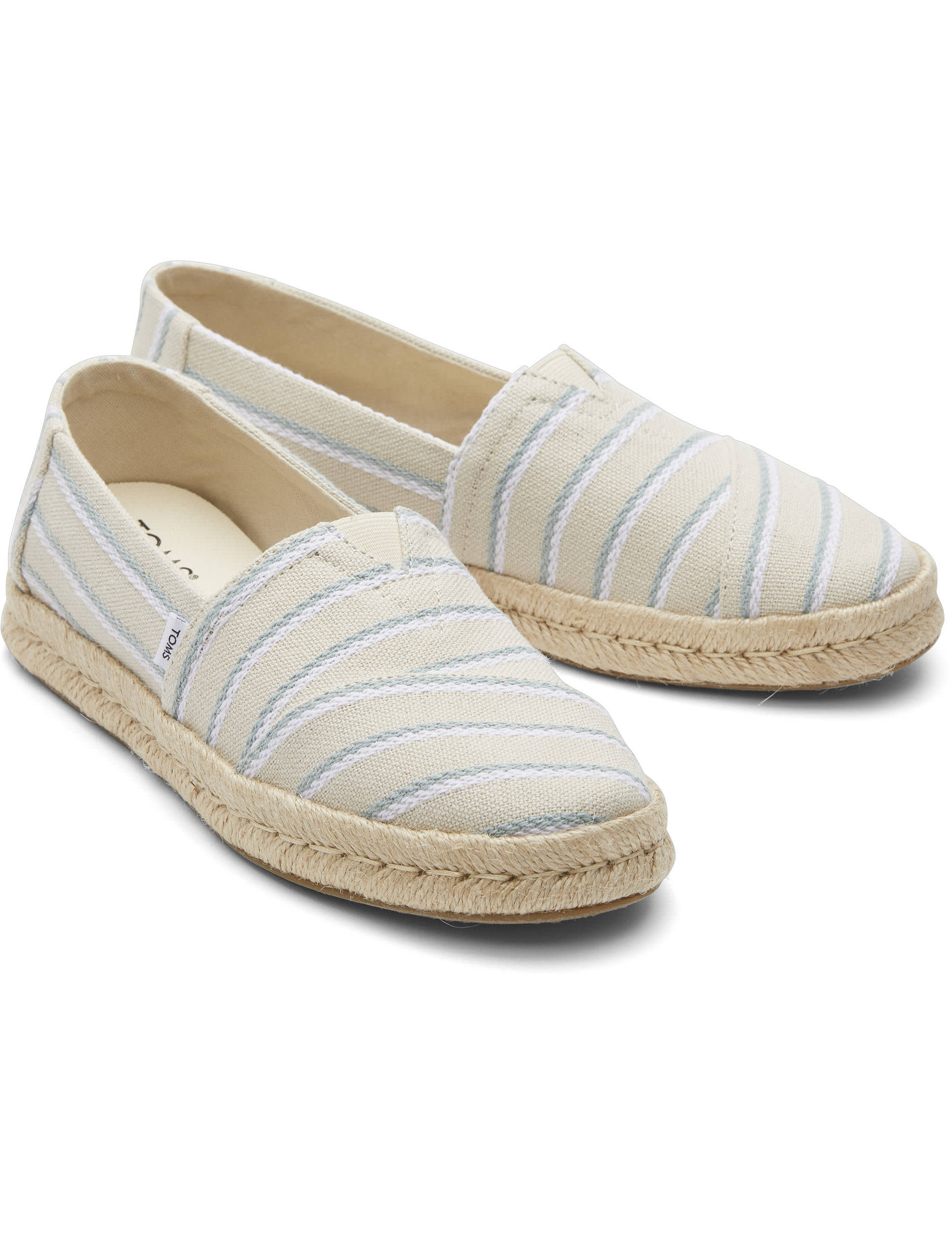 Toms Women's Alpargata 2.0 Canvas Flat Epradrilles - 6 - Natural, Natural