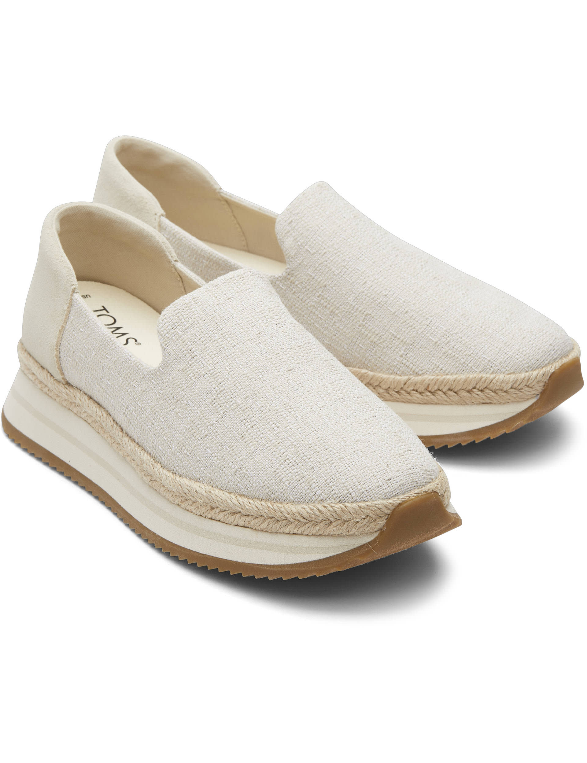 Toms Women's Jocelyn Canvas Slip-On Trainers - 4.5 - Natural, Natural