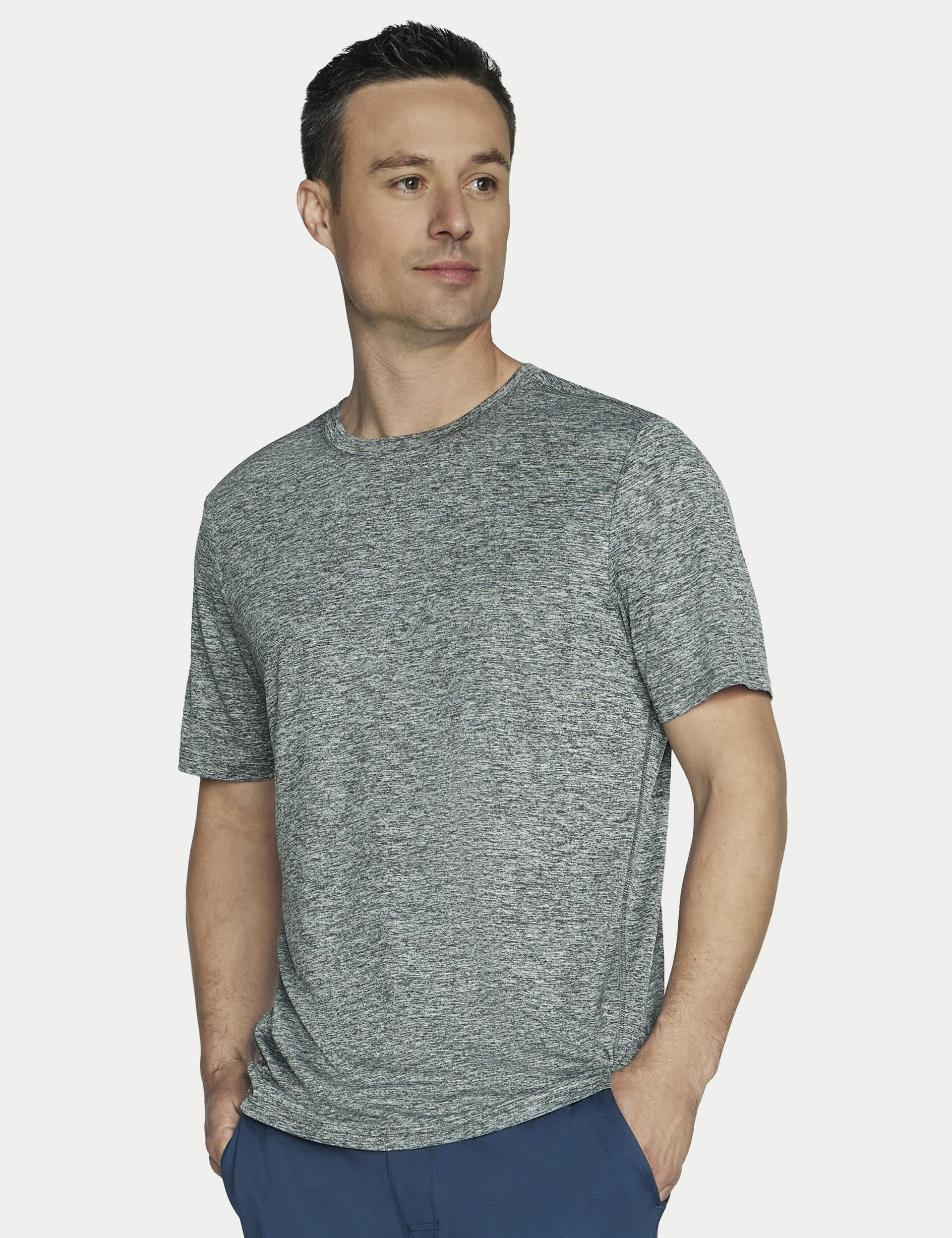 Skechers Men's GODRI Charge Crew Neck T-Shirt - M - Grey, Grey