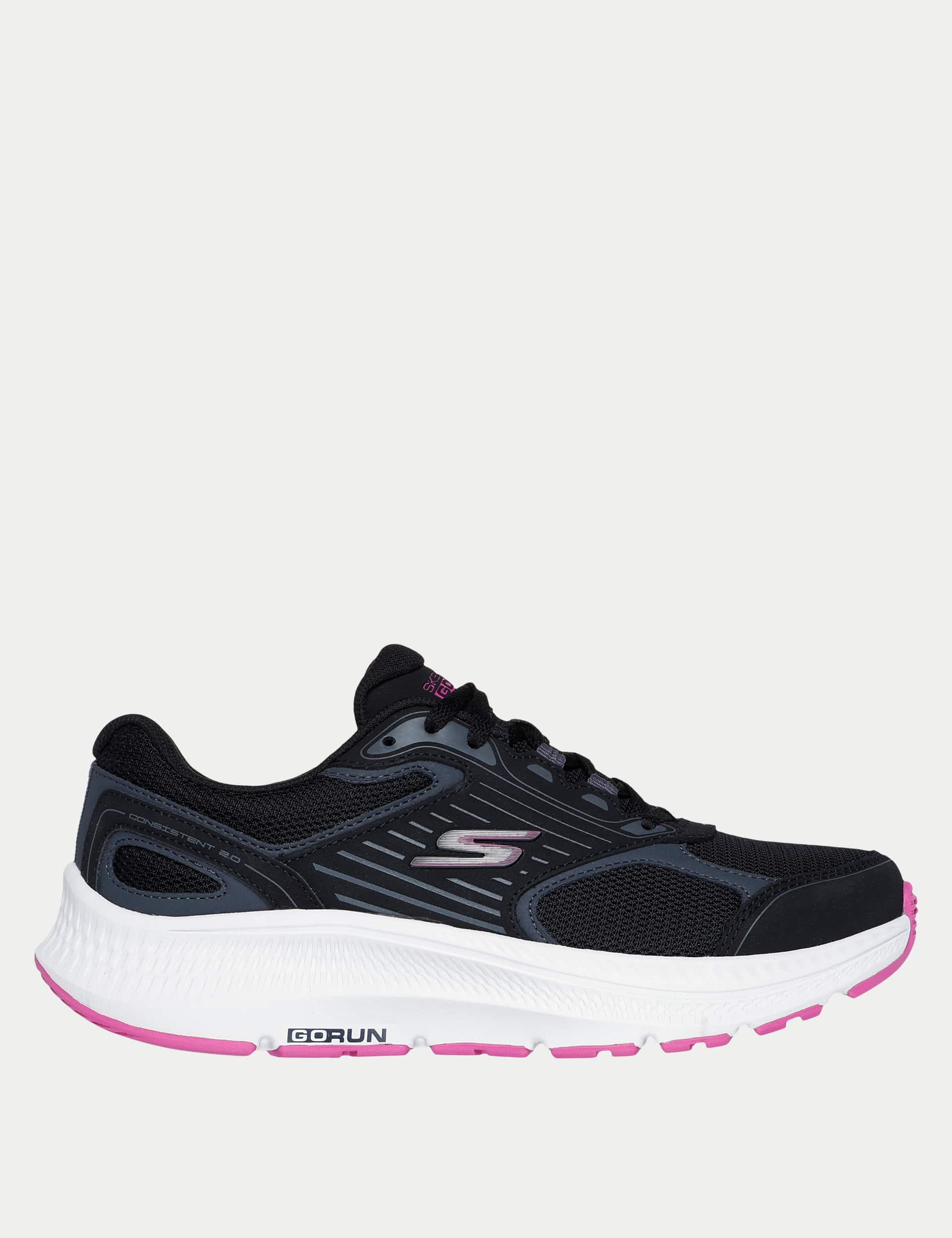 Skechers Women's Go Run Consistent 2.0 Advantage Trainers - 5 - Black Mix, Black Mix